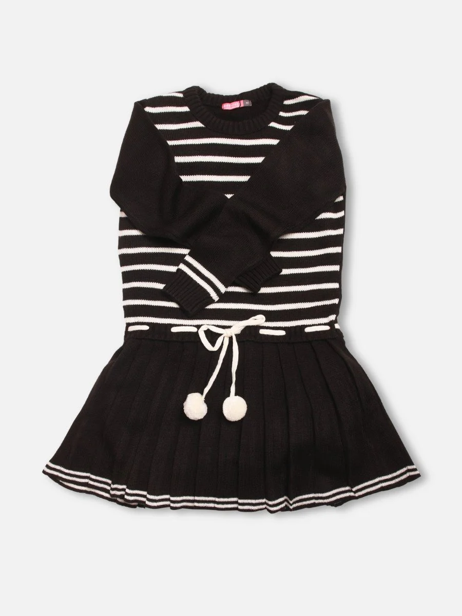 Girl's Black Frock - EGTF20W-002 - Image 3