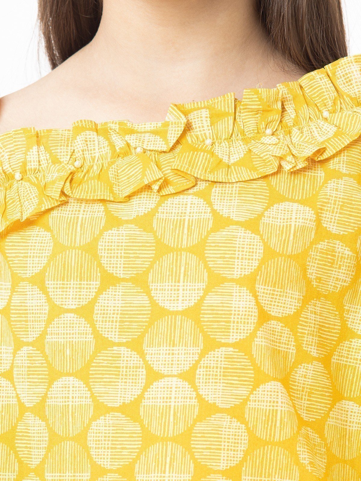 Girl's Yellow Fusion Top - EGTF21S-001 - Image 4
