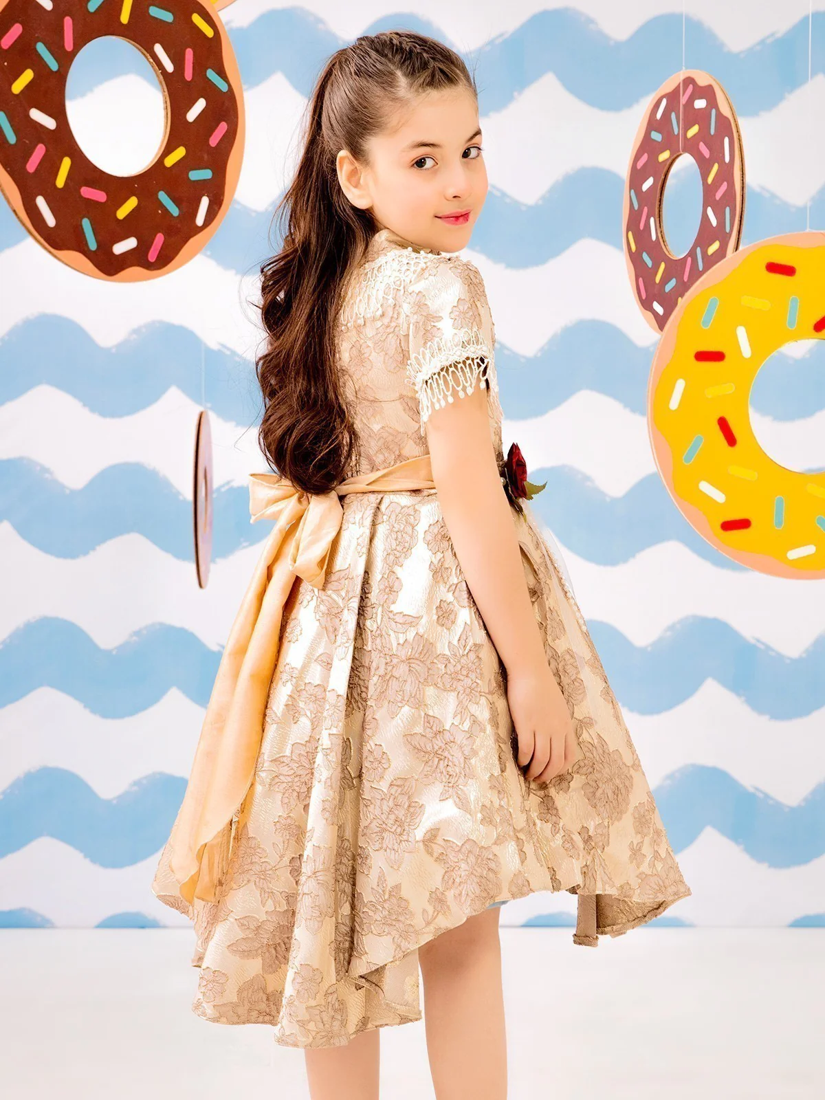Girl's Beige Frock - EGTF21S-0844 - Image 2