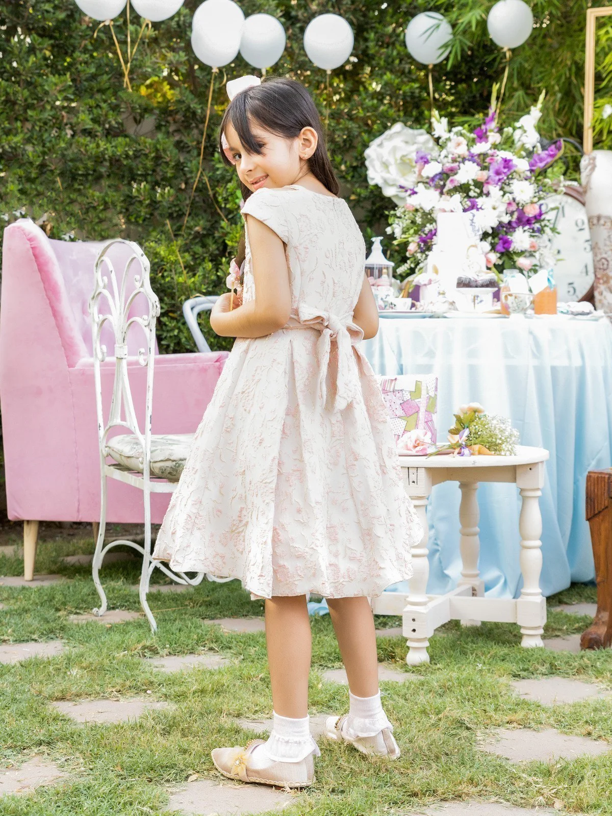 Girl's Pink Frock - EGTF21S-0845 - Image 3