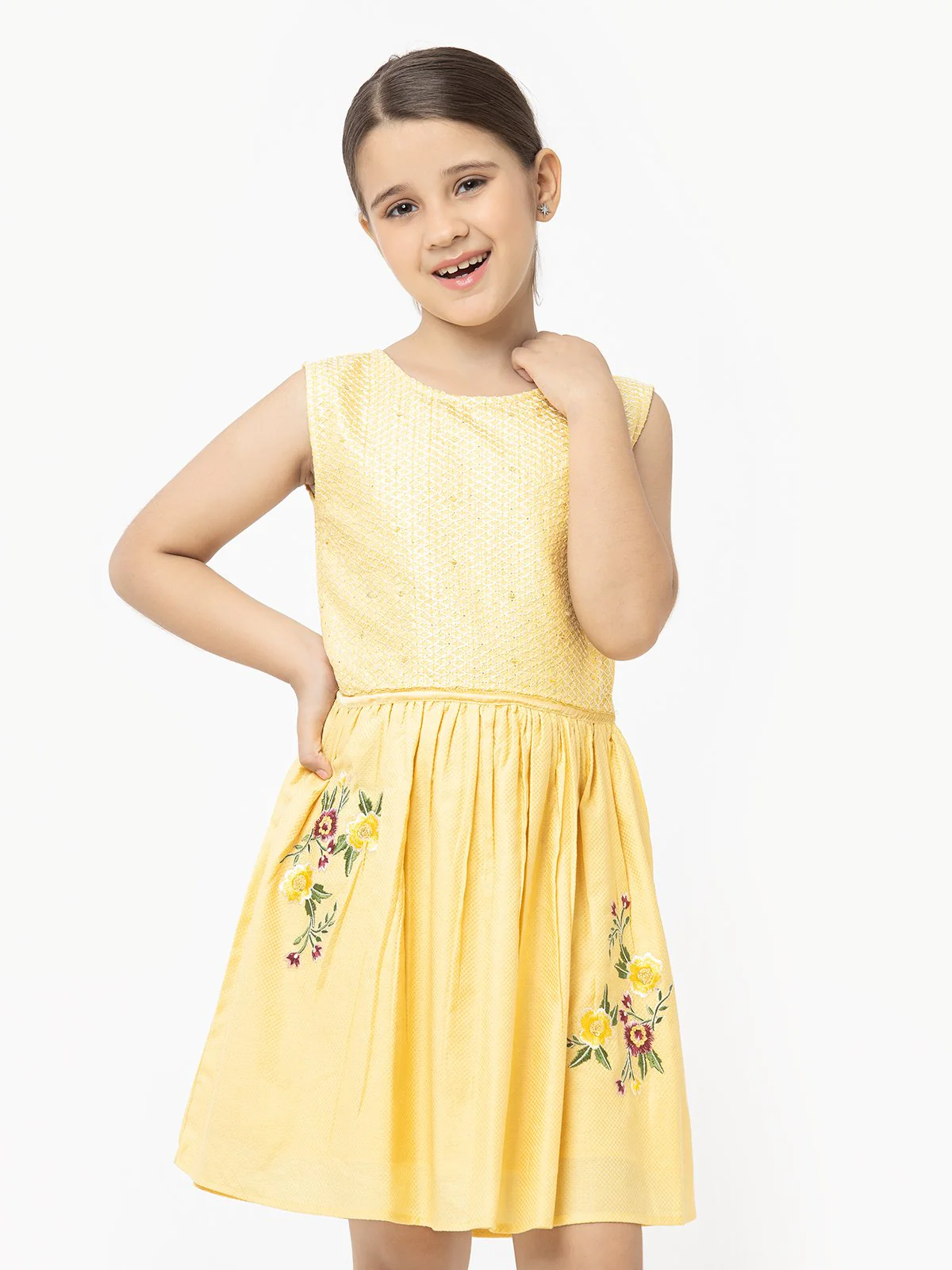 Girl's Yellow Frock - EGTF21S-249 - Image 4