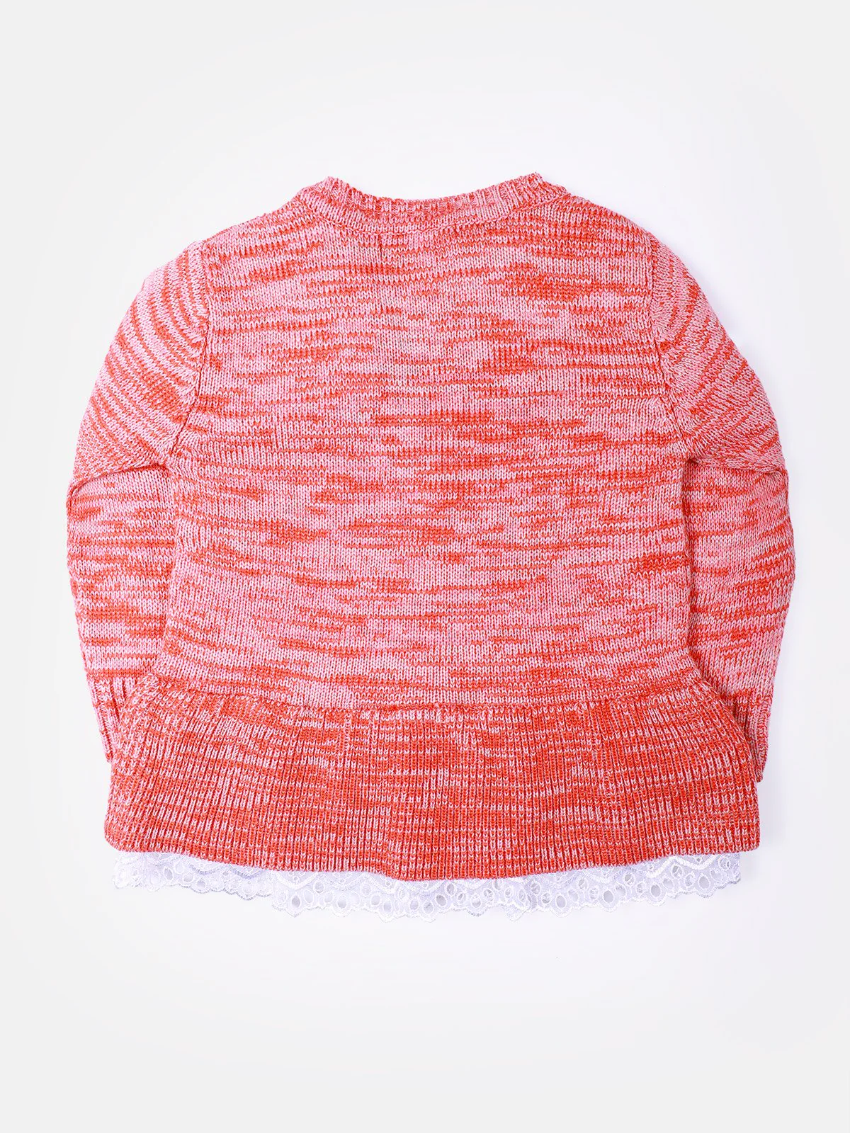 Girl's Peach Sweater Frock - EGTF21W-004 - Image 3