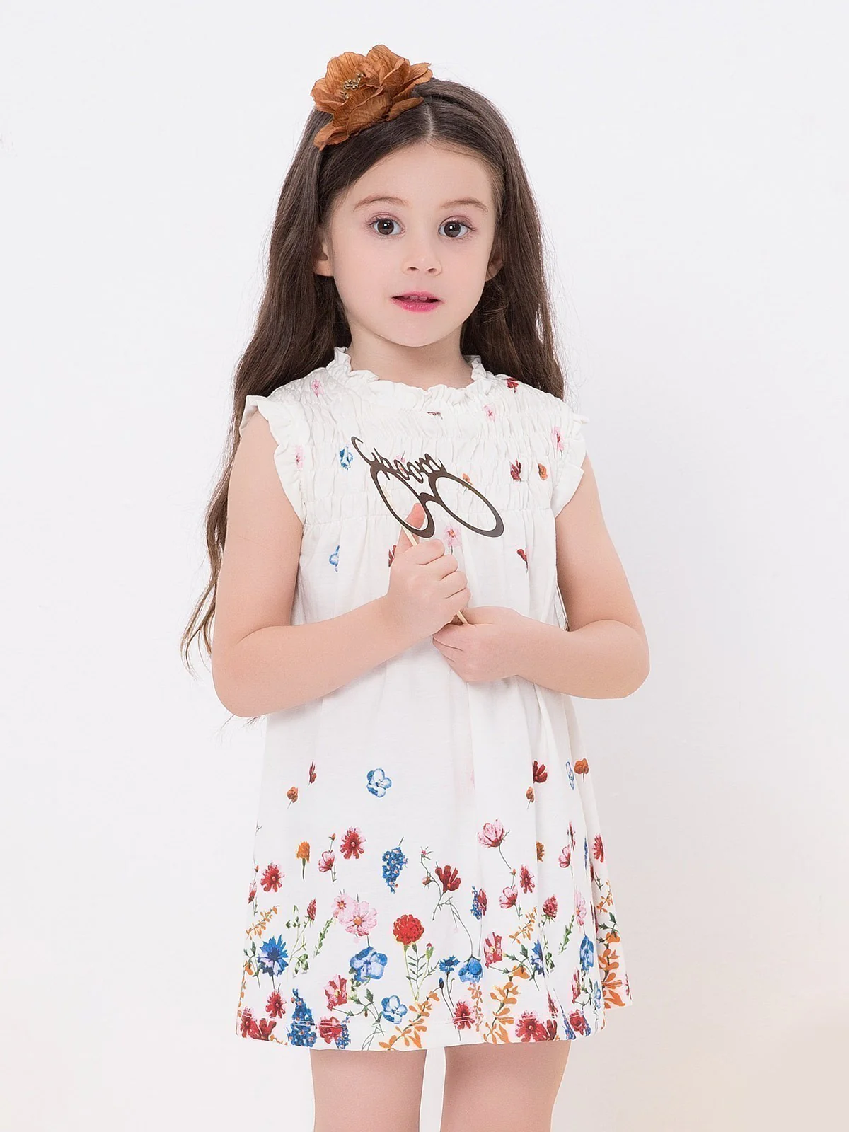 Girls Cream Frock - EGTFK18S-056 - Image 2