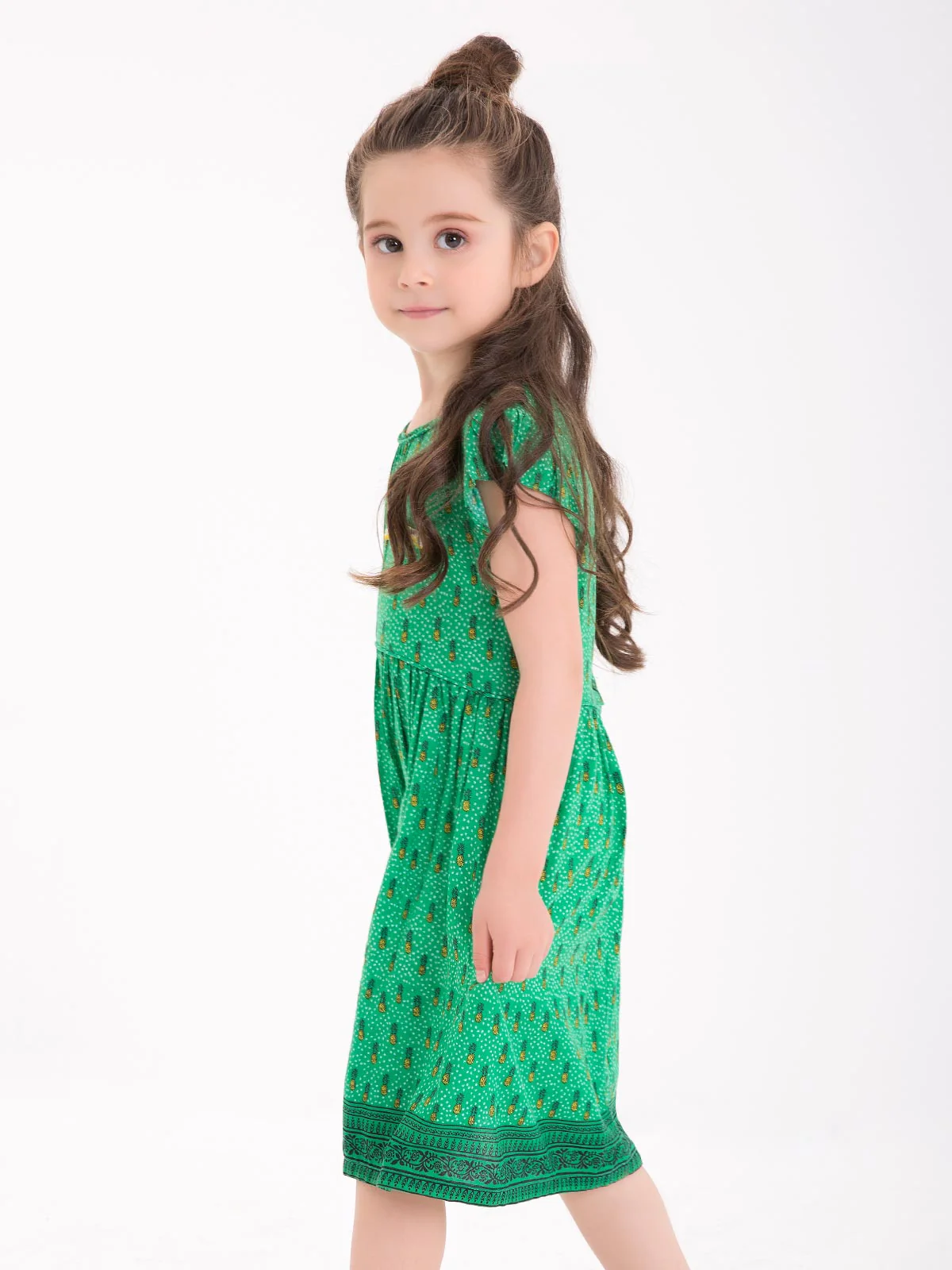 Girl's Green Frock - EGTFW18S-023 - Image 2