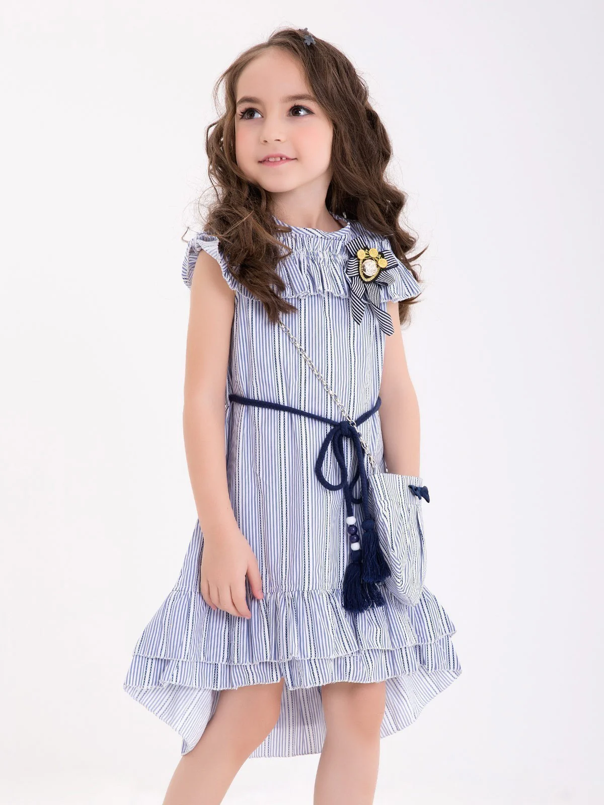 Girl's Light Blue Frock - EGTFW18S-027 - Image 2