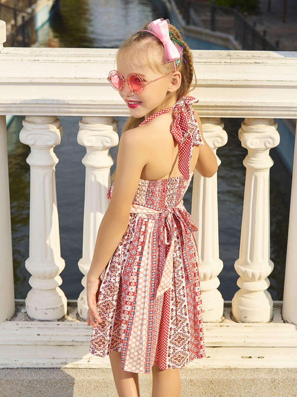 Girl's Red Frock - EGTFW18S-039 - Image 2