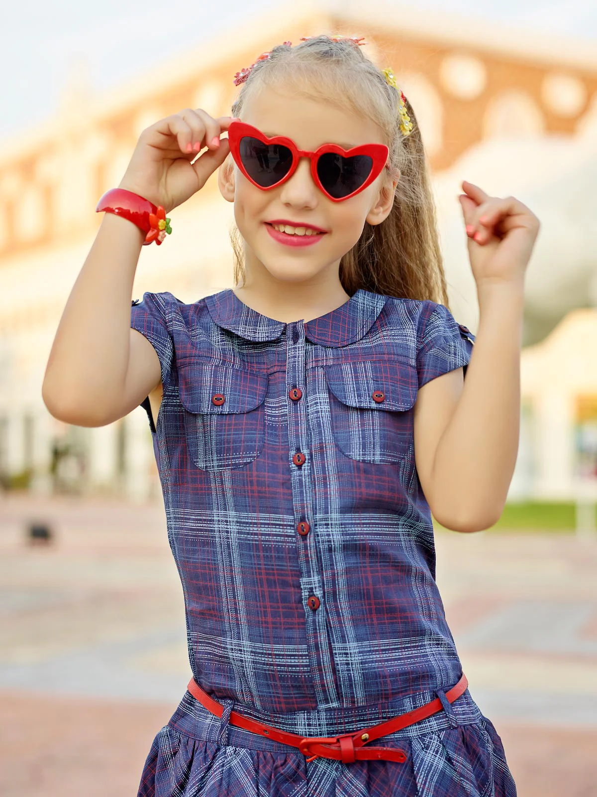 Girl's Dark Blue Frock - EGTFW18S-132 - Image 2