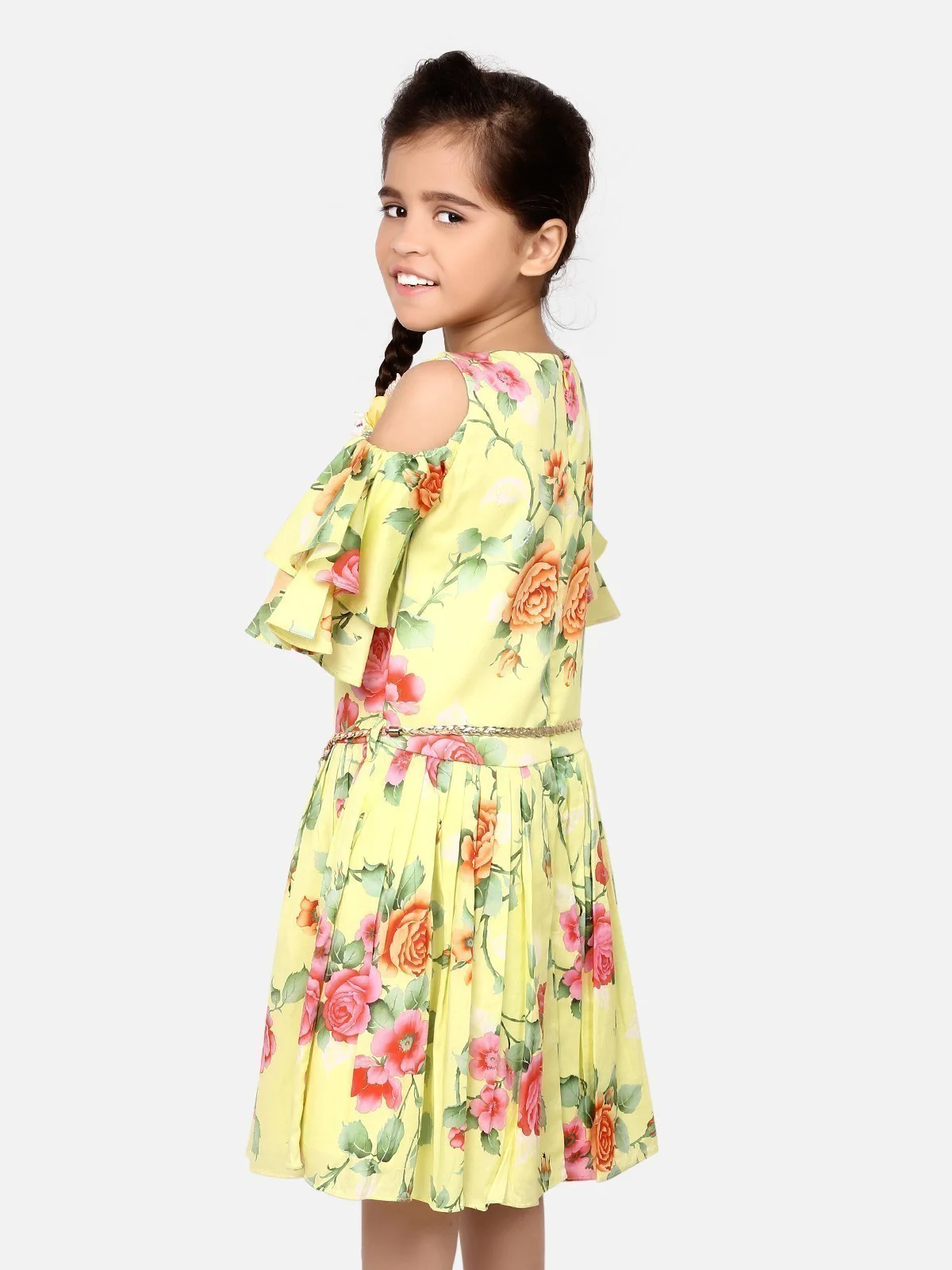Girl's Lemon Frock - EGTFW19S-032 - Image 2