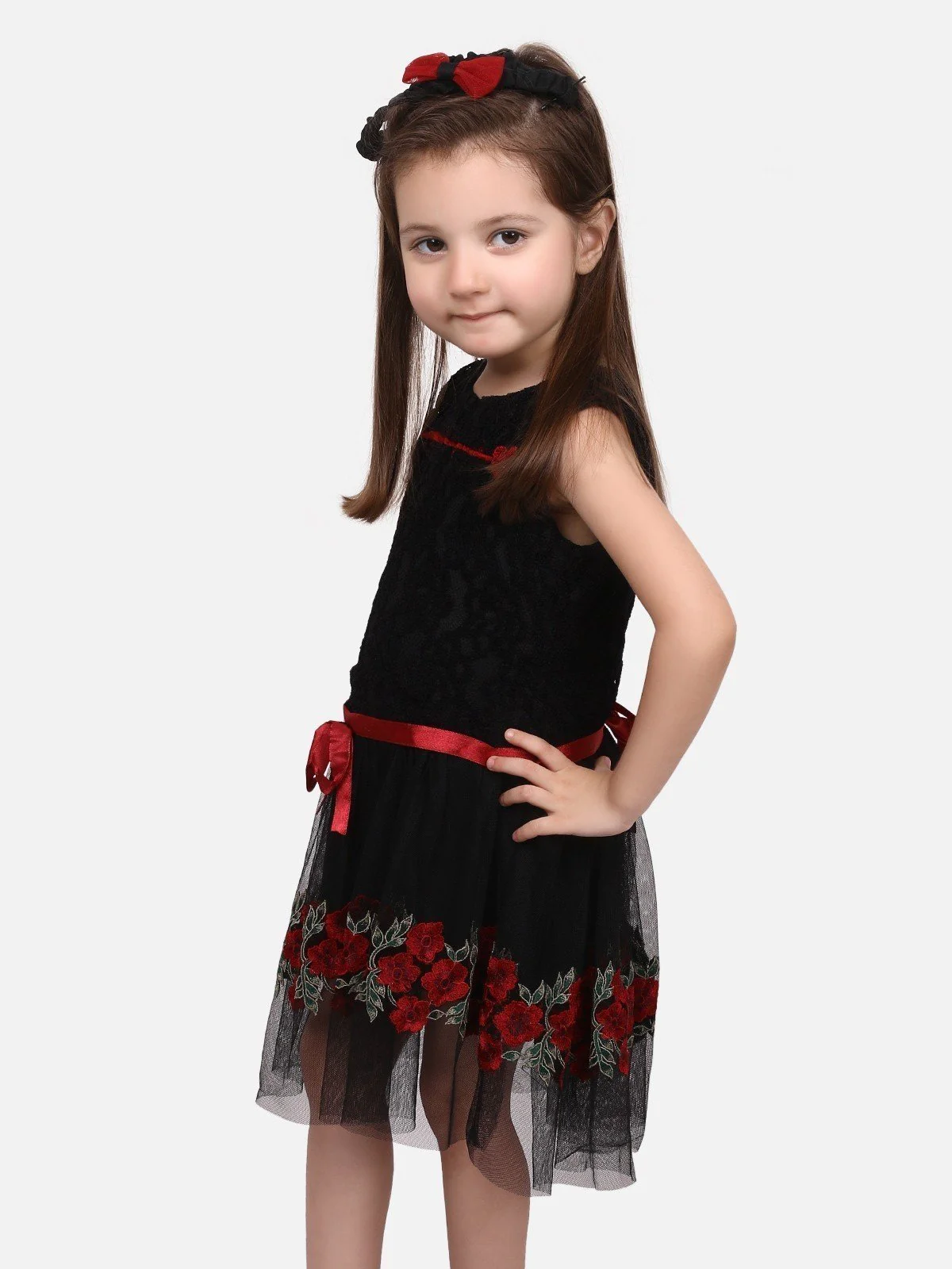 Girls Black Frock - EGTFW19S-048 - Image 2