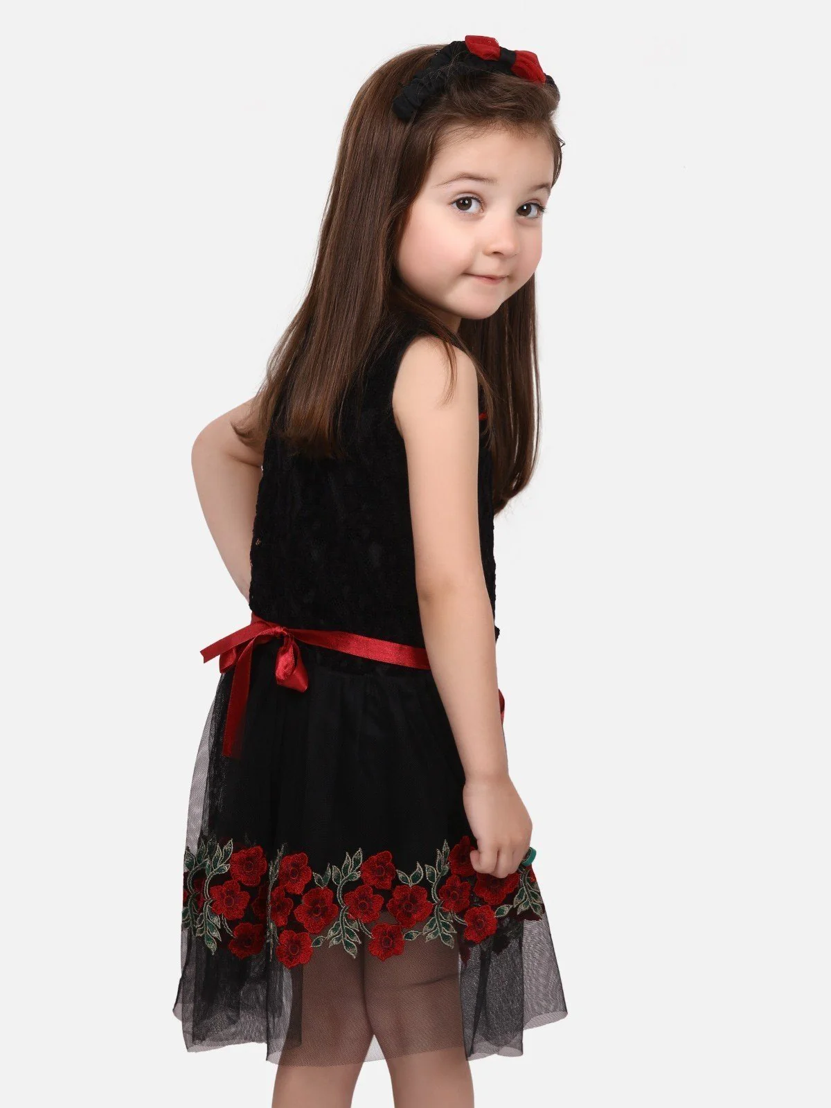 Girls Black Frock - EGTFW19S-048 - Image 3