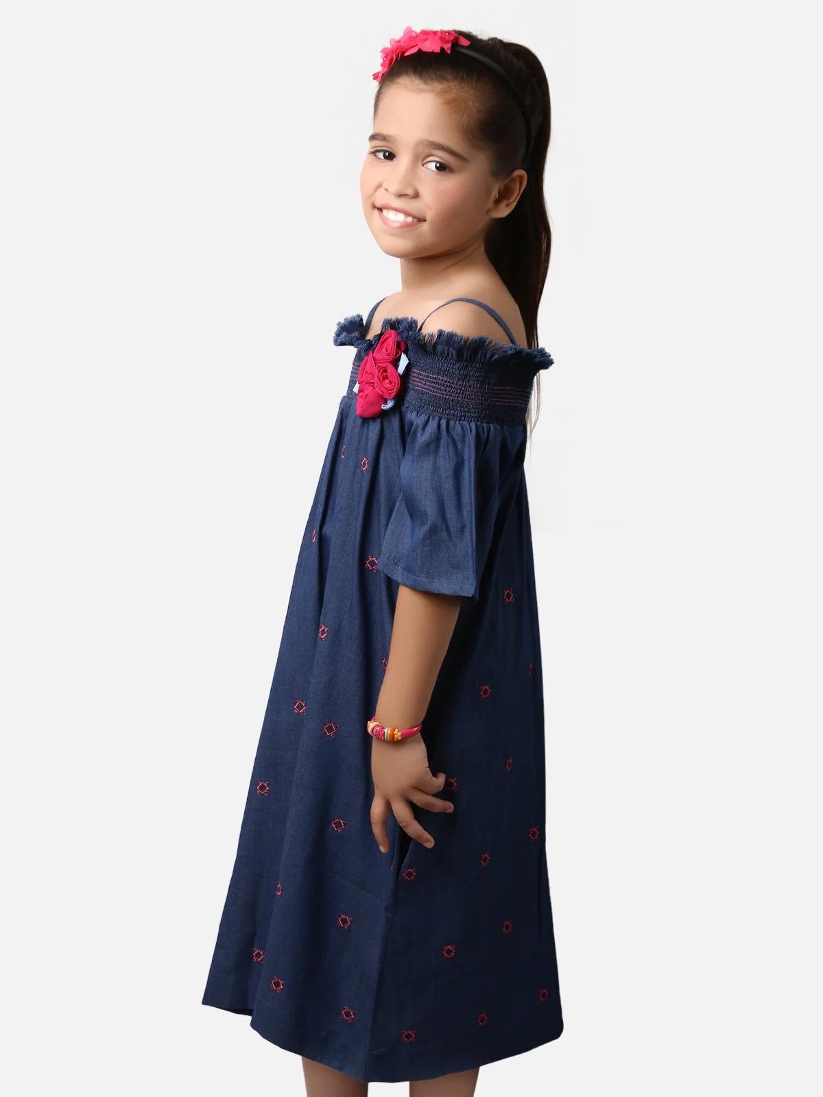 Girl's Blue Frock - EGTFW19S-087 - Image 2