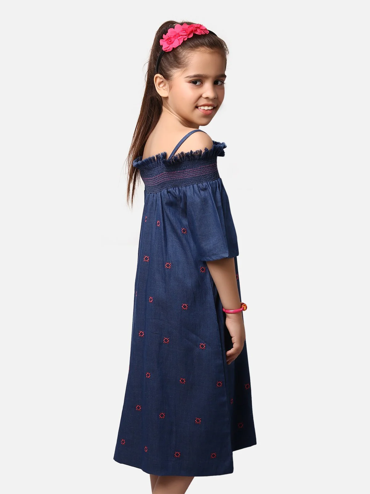 Girl's Blue Frock - EGTFW19S-087 - Image 3