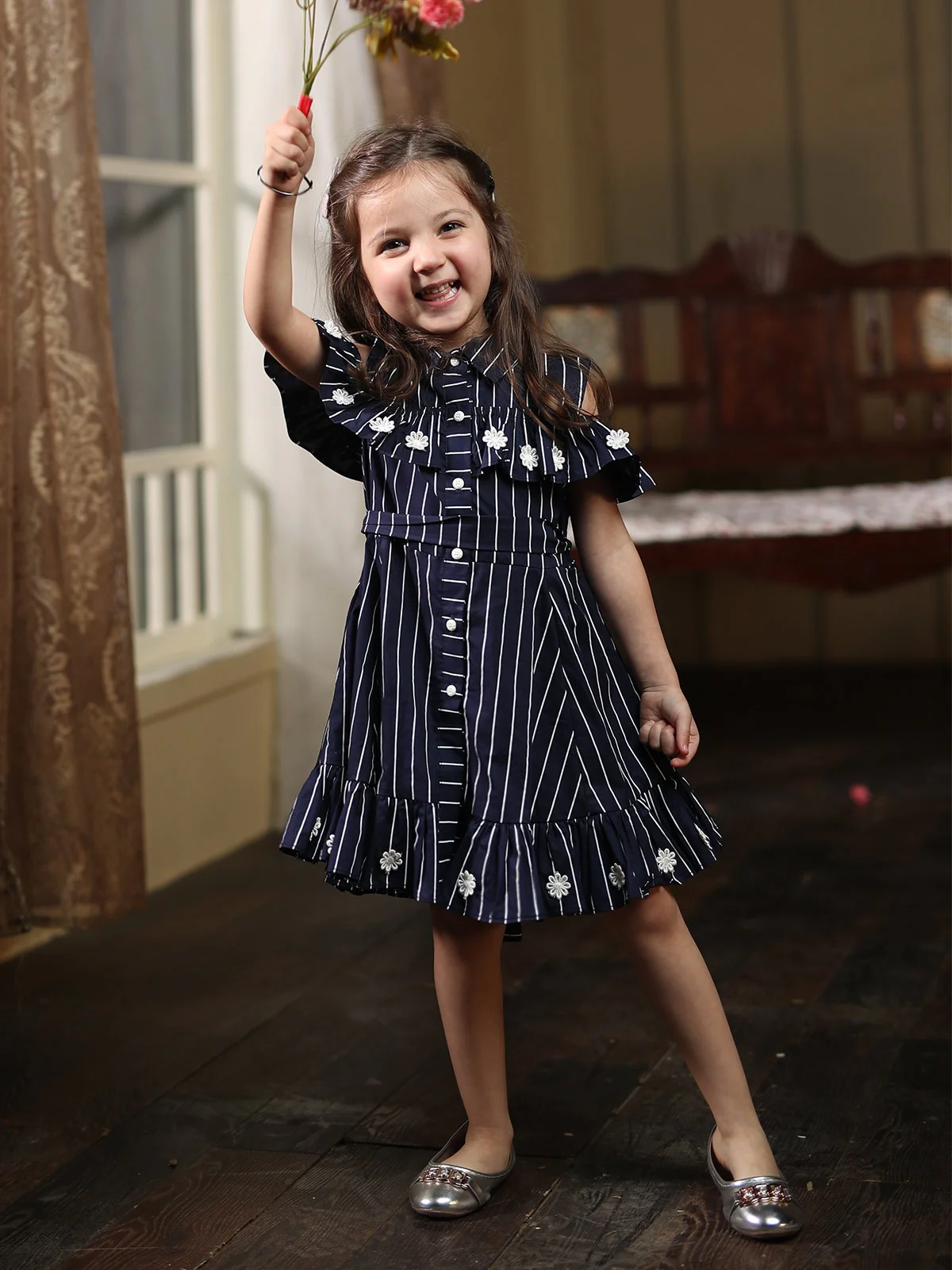 Girl's Blue Frock - EGTFW19S-148 - Image 2