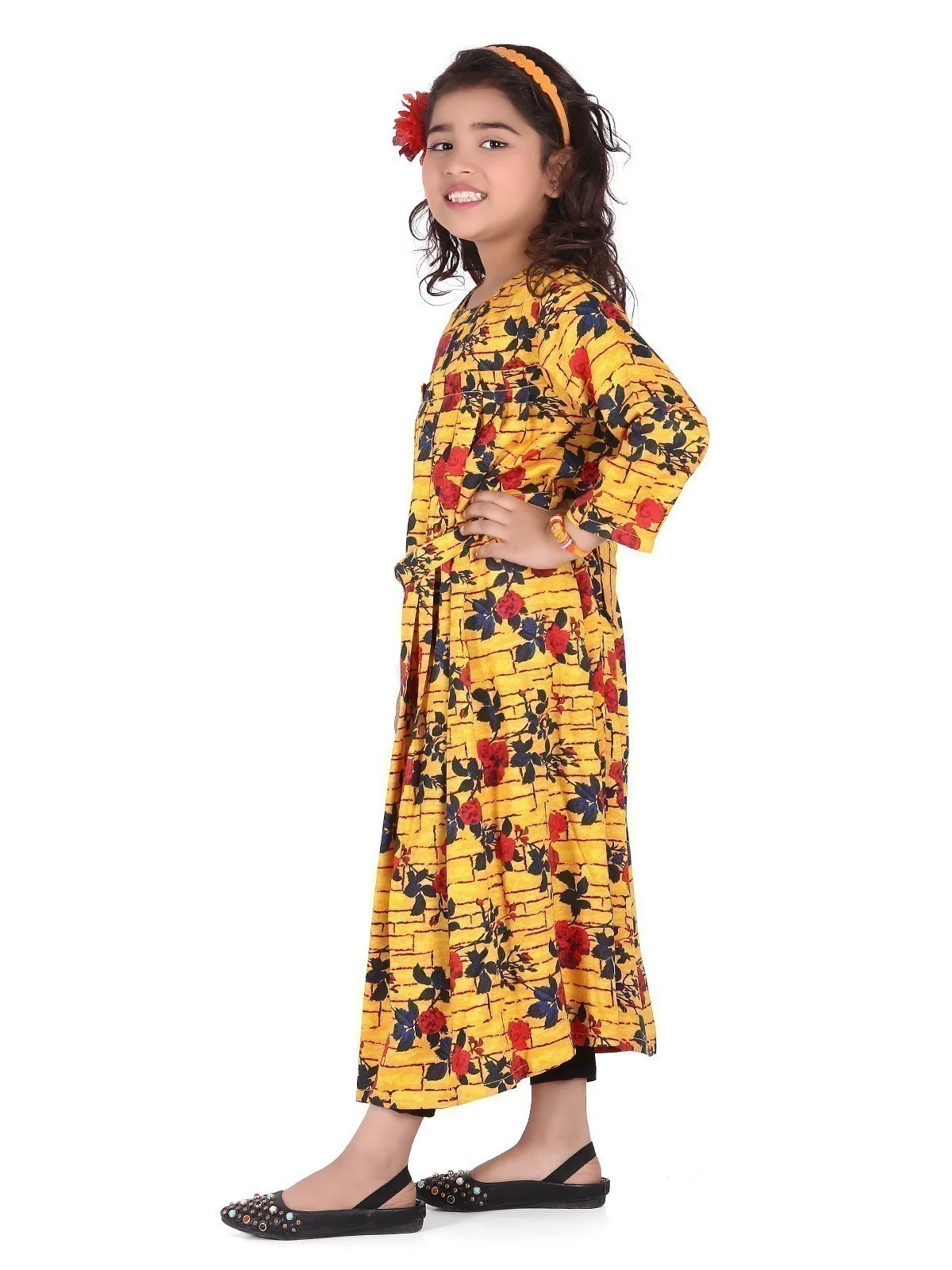 Girl's Yellow Frock - EGTFW19S-202 - Image 2