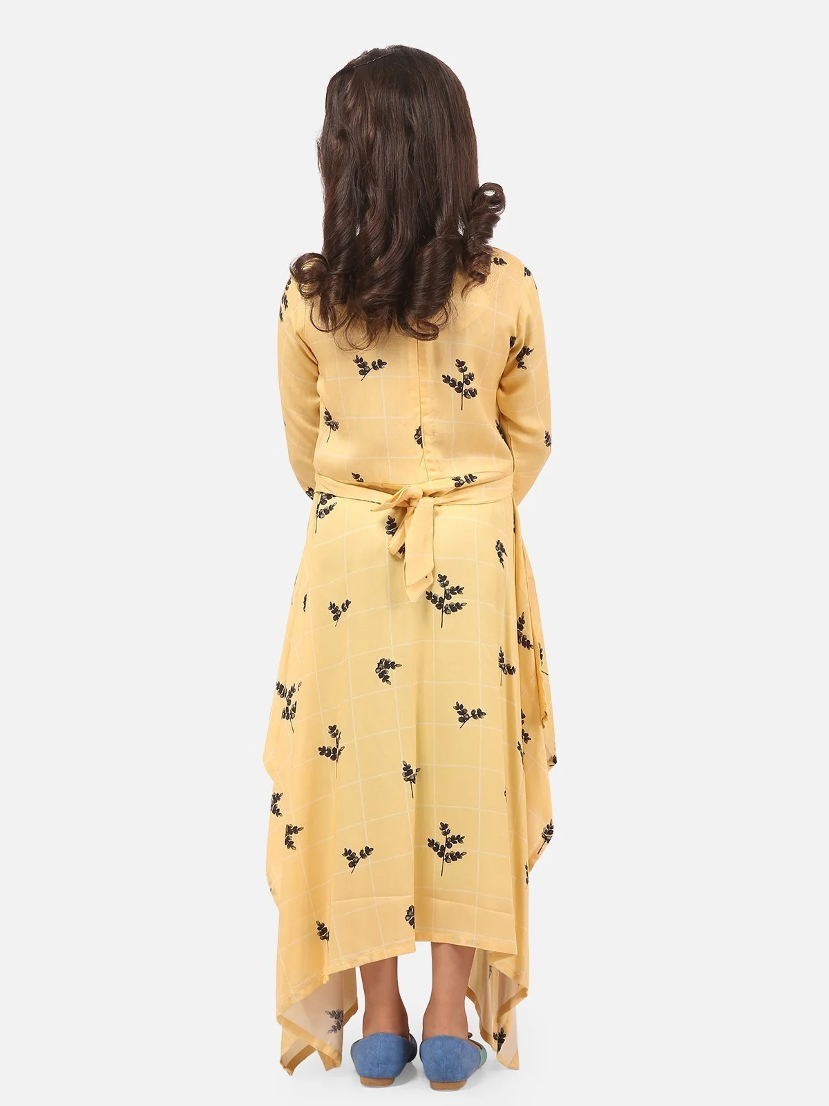 Girl's Pale Yellow Frock - EGTFW19S-203 - Image 3