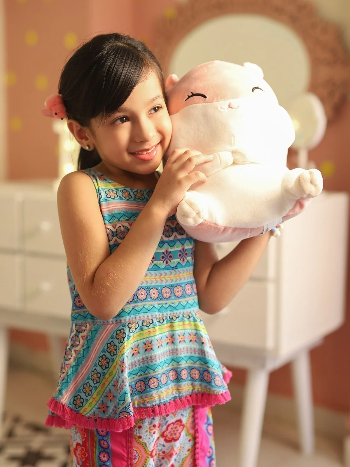 Girl's Aqua Frock - EGTFW19S-222 (2-Pcs) - Image 4