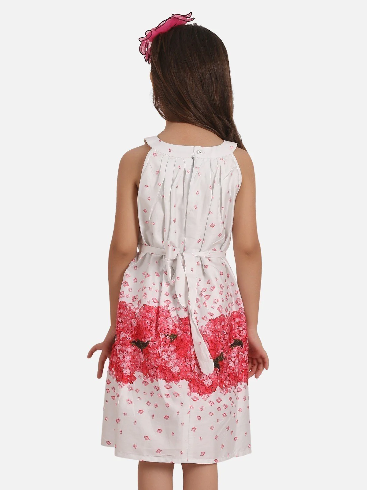 Girl's White Pink Frock - EGTFW19S-227 - Image 2