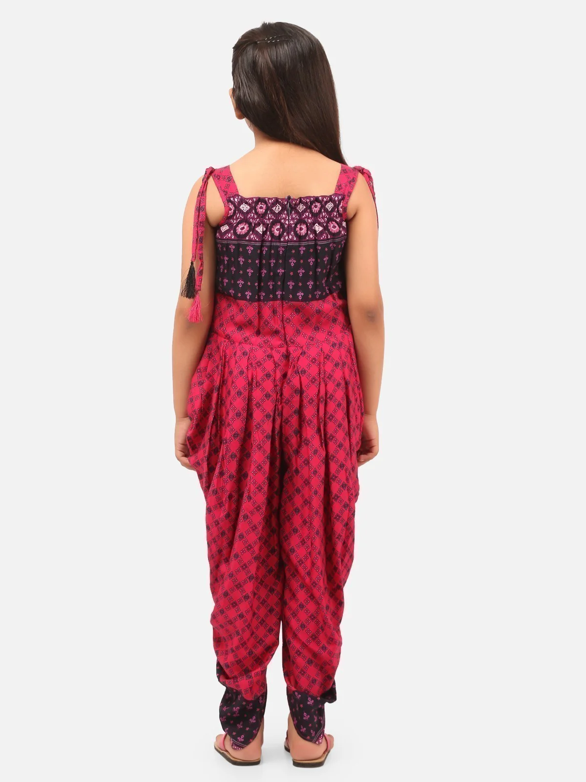 Girl's Maroon Frock - EGTFW19S-231 - Image 3