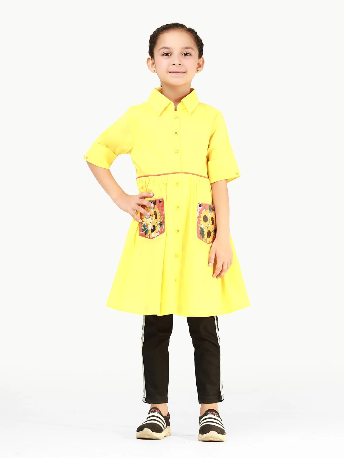 Girl's Yellow Frock - EGTFW21S-242