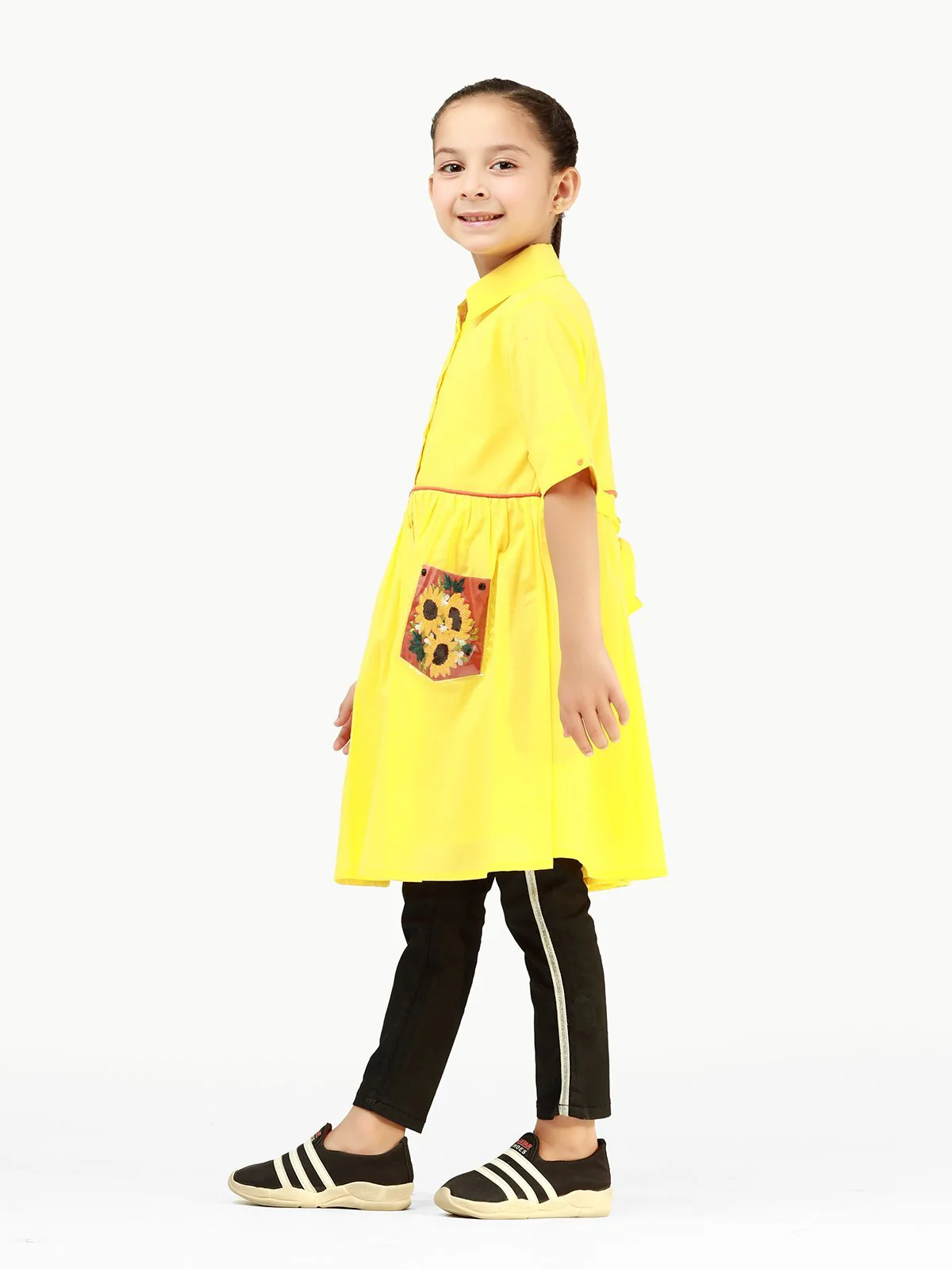 Girl's Yellow Frock - EGTFW21S-242 - Image 3
