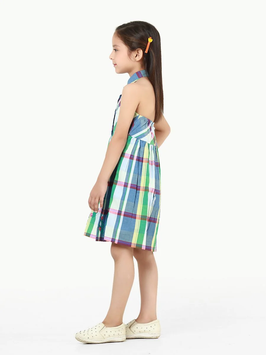 Girl's Blue Multi Frock - EGTFW21S-273 - Image 3