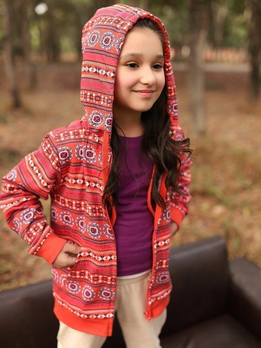 Girl's Coral Hoodie - EGTH20-001 - Image 3