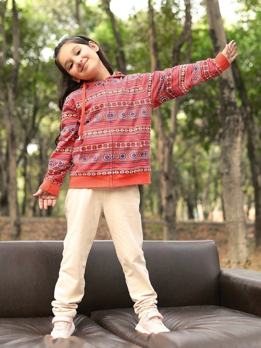 Girl's Coral Hoodie - EGTH20-001 - Image 4