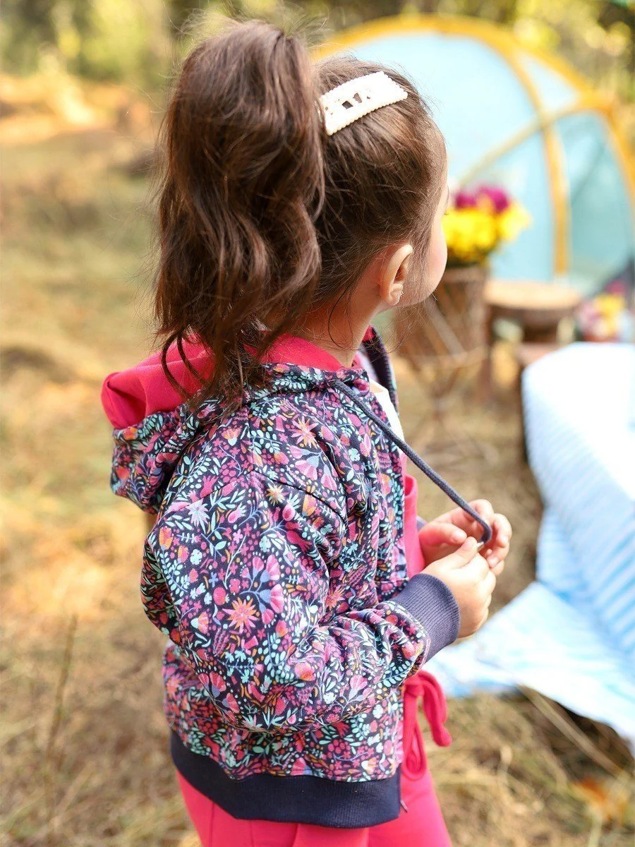 Girl's Blue Multi Hoodie - EGTH20-002 - Image 4
