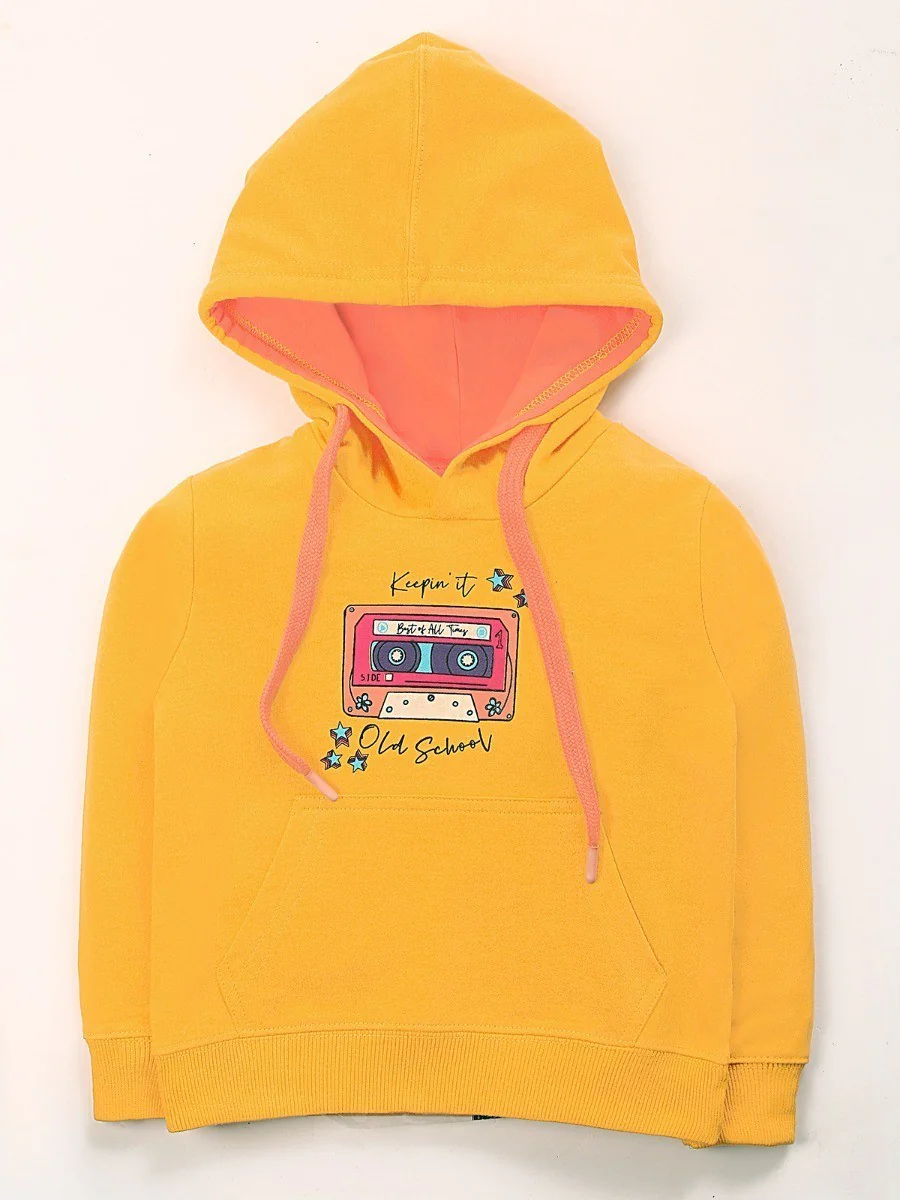 Girl's Yellow Hoodie - EGTH20-004 - Image 3