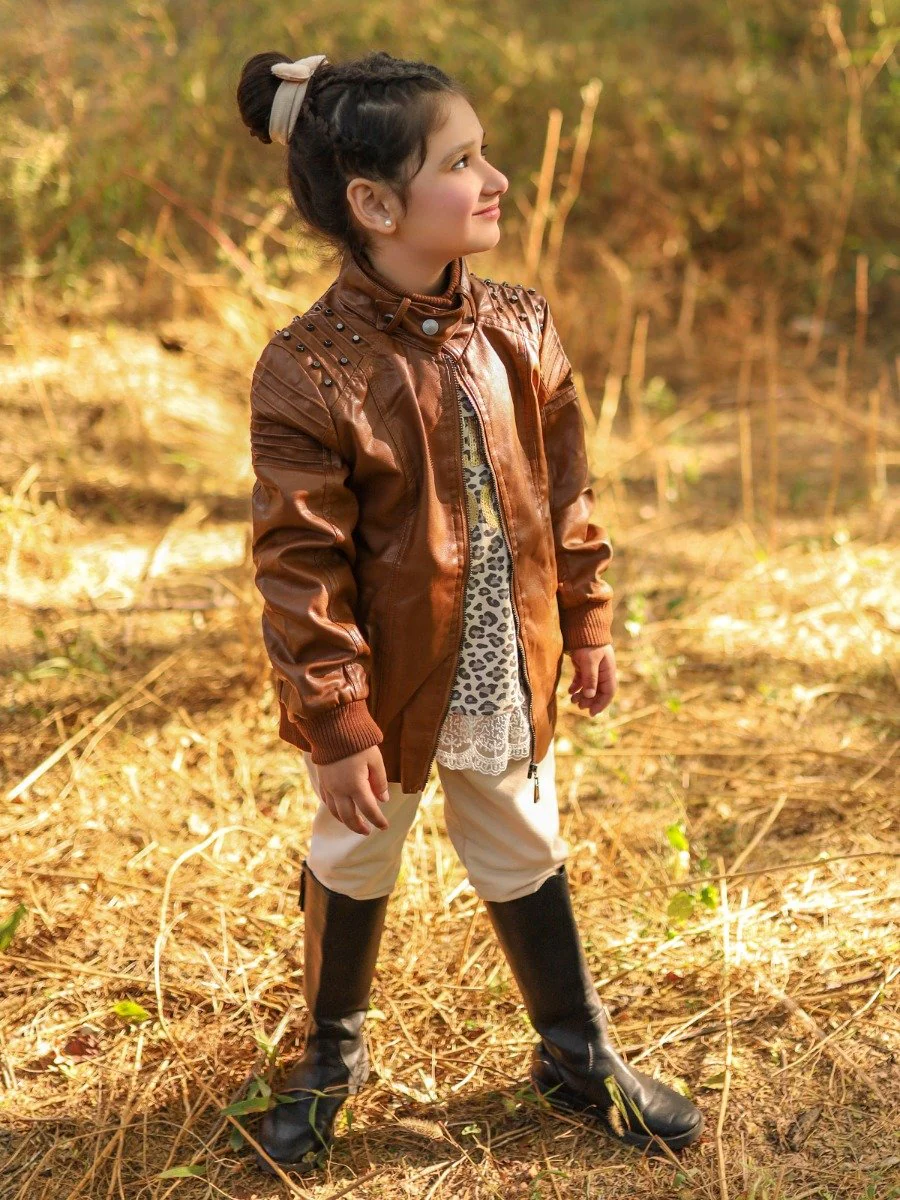 Girl's Brown Jacket - EGTJ19-13026 - Image 3