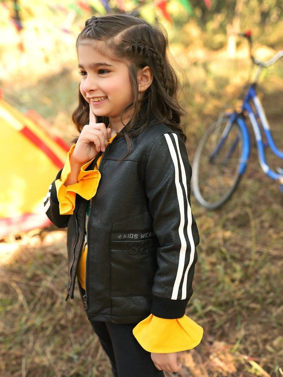 Girl's Black Jacket - EGTJ19-13027 - Image 2