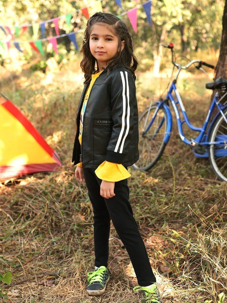 Girl's Black Jacket - EGTJ19-13027 - Image 3