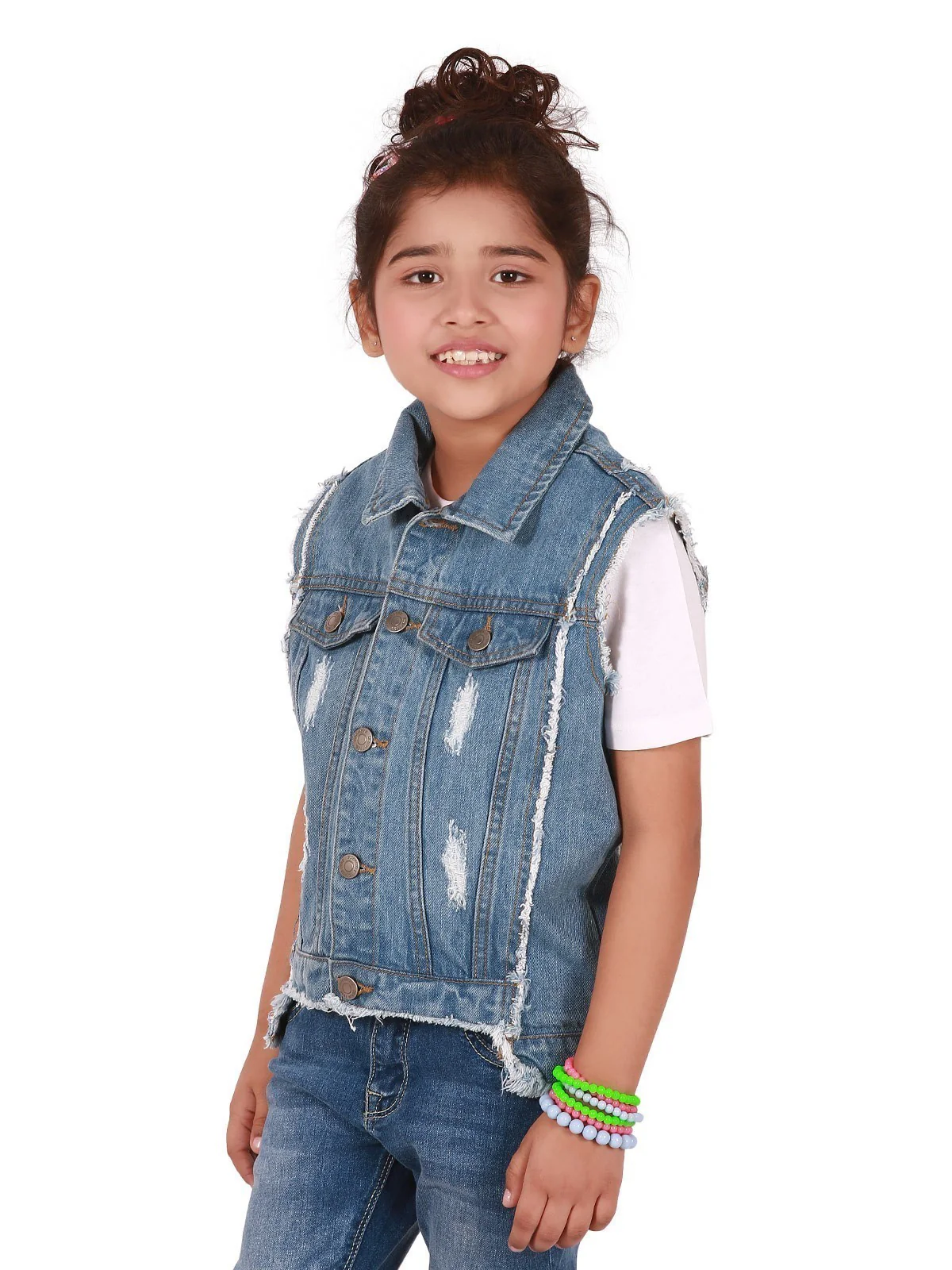 Girl's Light Blue Jacket - EGTJD19-005 - Image 3