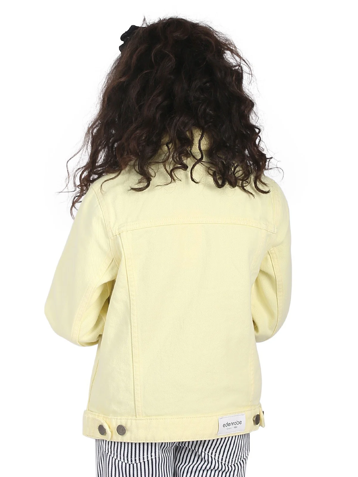 Girl's Light Yellow Jacket - EGTJD19-006 - Image 3
