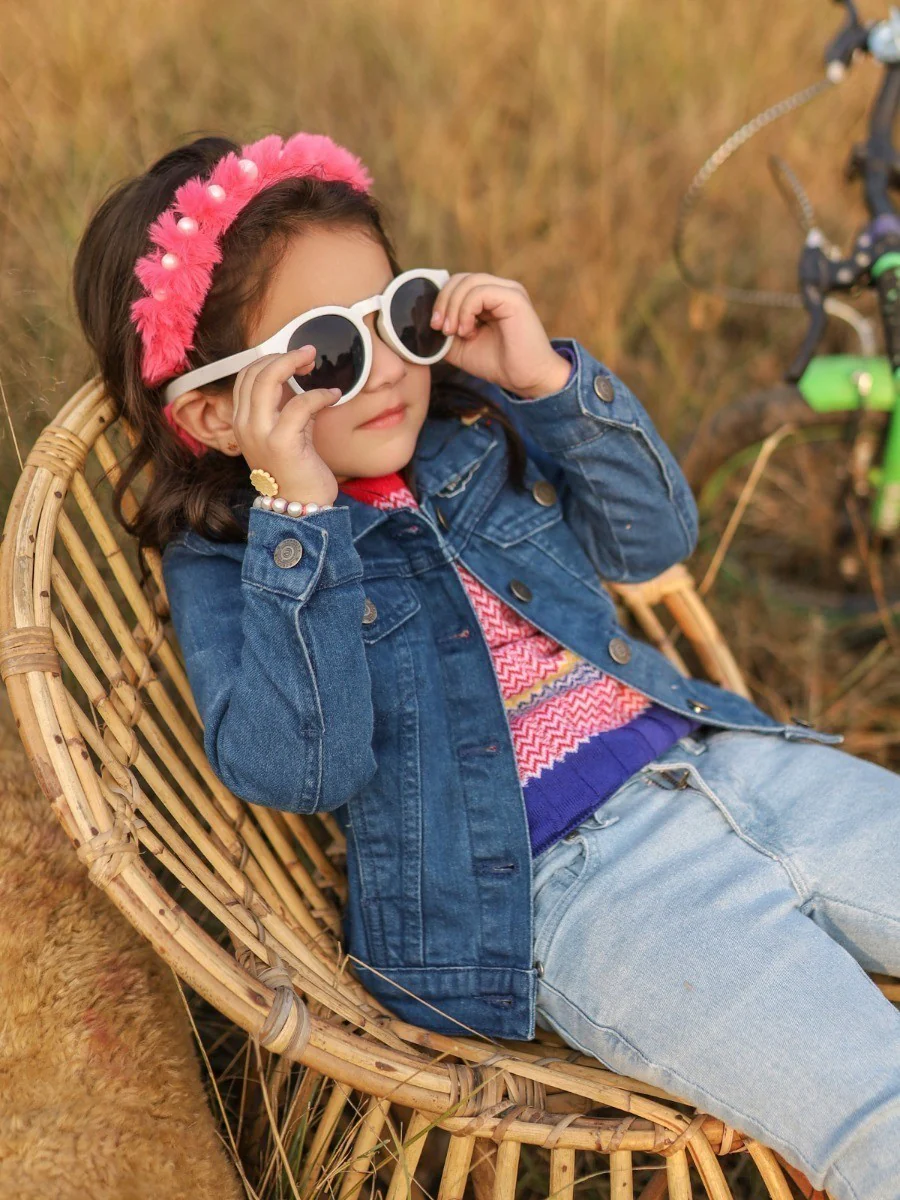 Girl's Denim Blue Jacket - EGTJD20-001 - Image 3