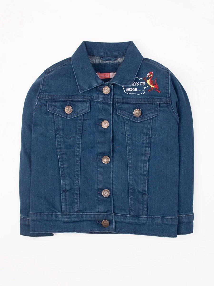 Girl's Denim Blue Jacket - EGTJD20-001 - Image 4