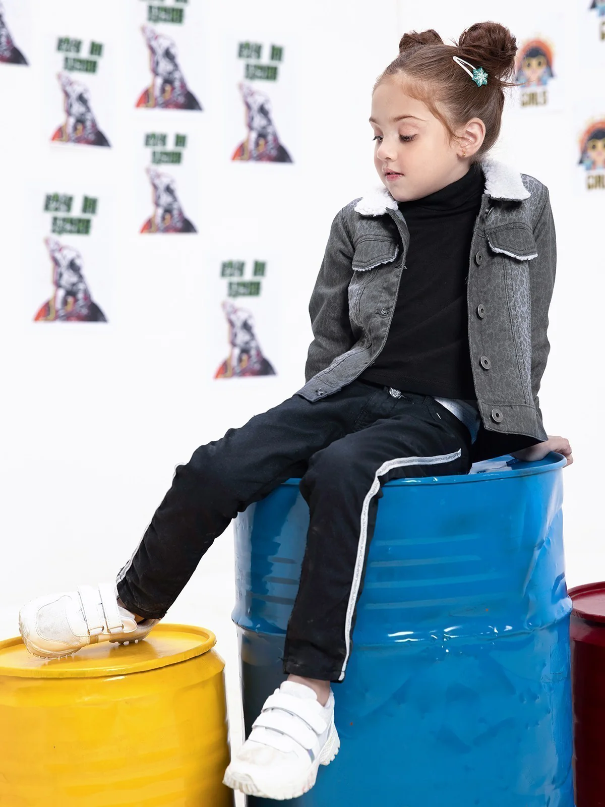Girl's Light Grey Jacket - EGTJD21-001 - Image 2