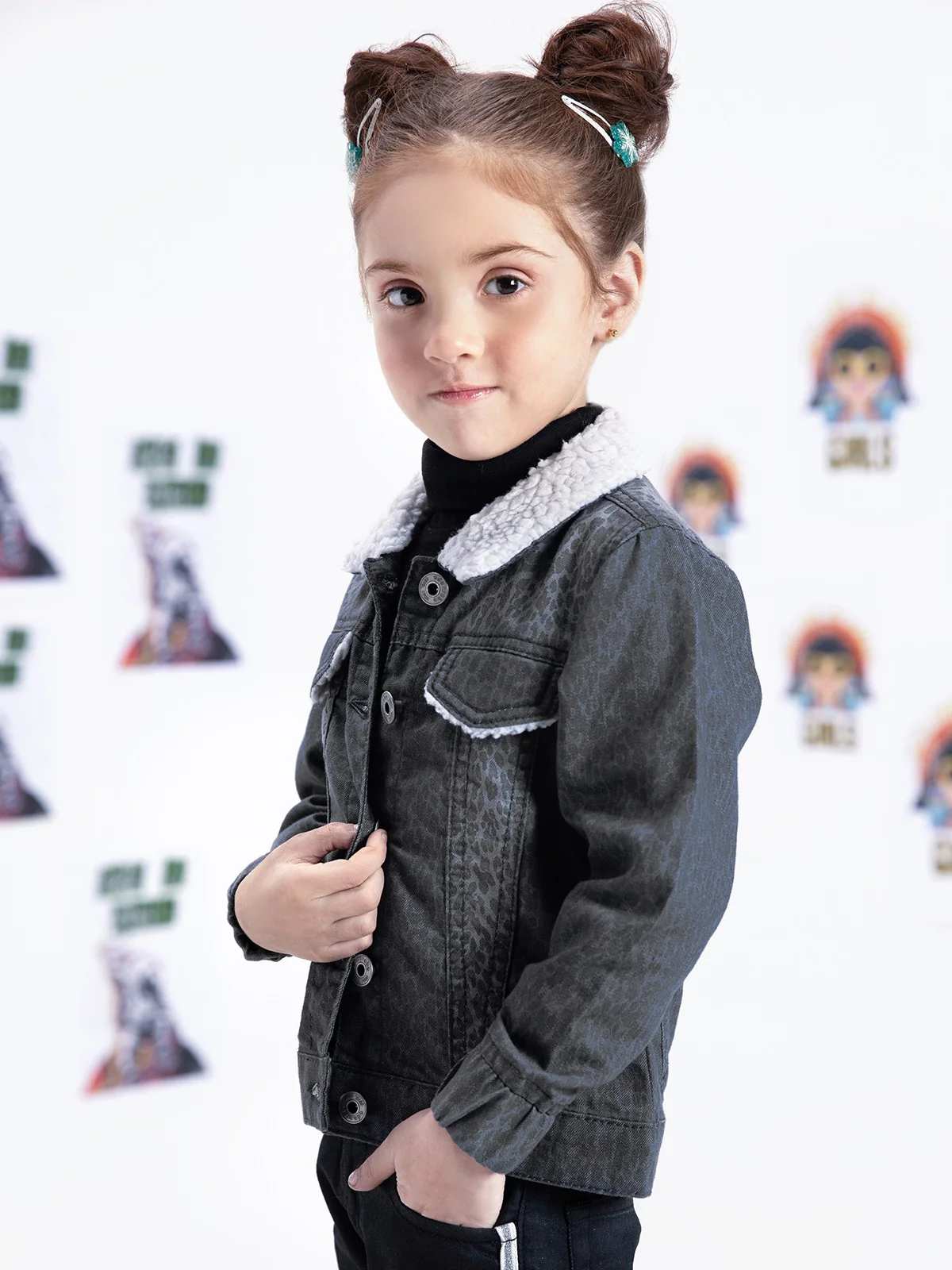 Girl's Light Grey Jacket - EGTJD21-001 - Image 3