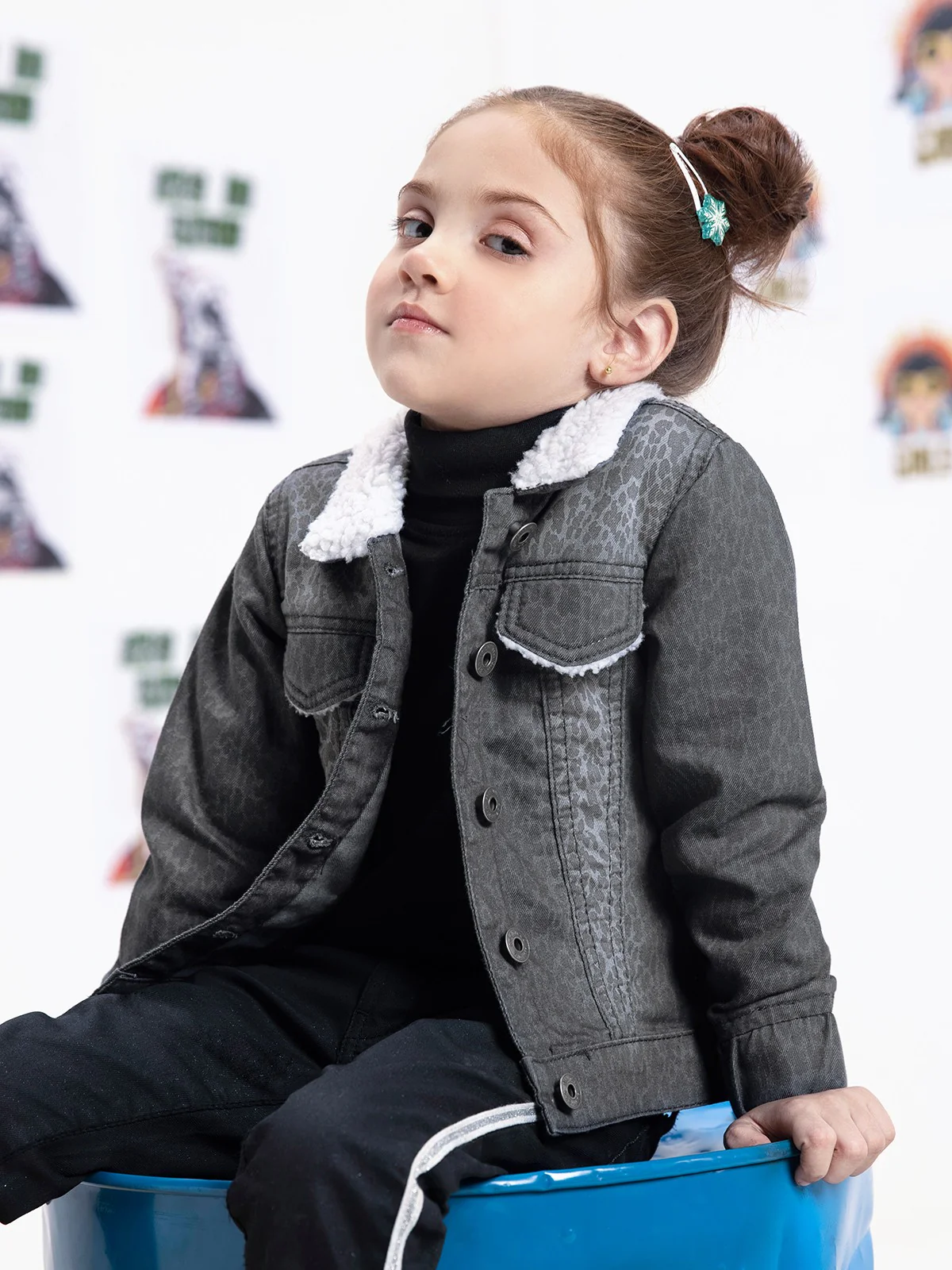 Girl's Light Grey Jacket - EGTJD21-001 - Image 5