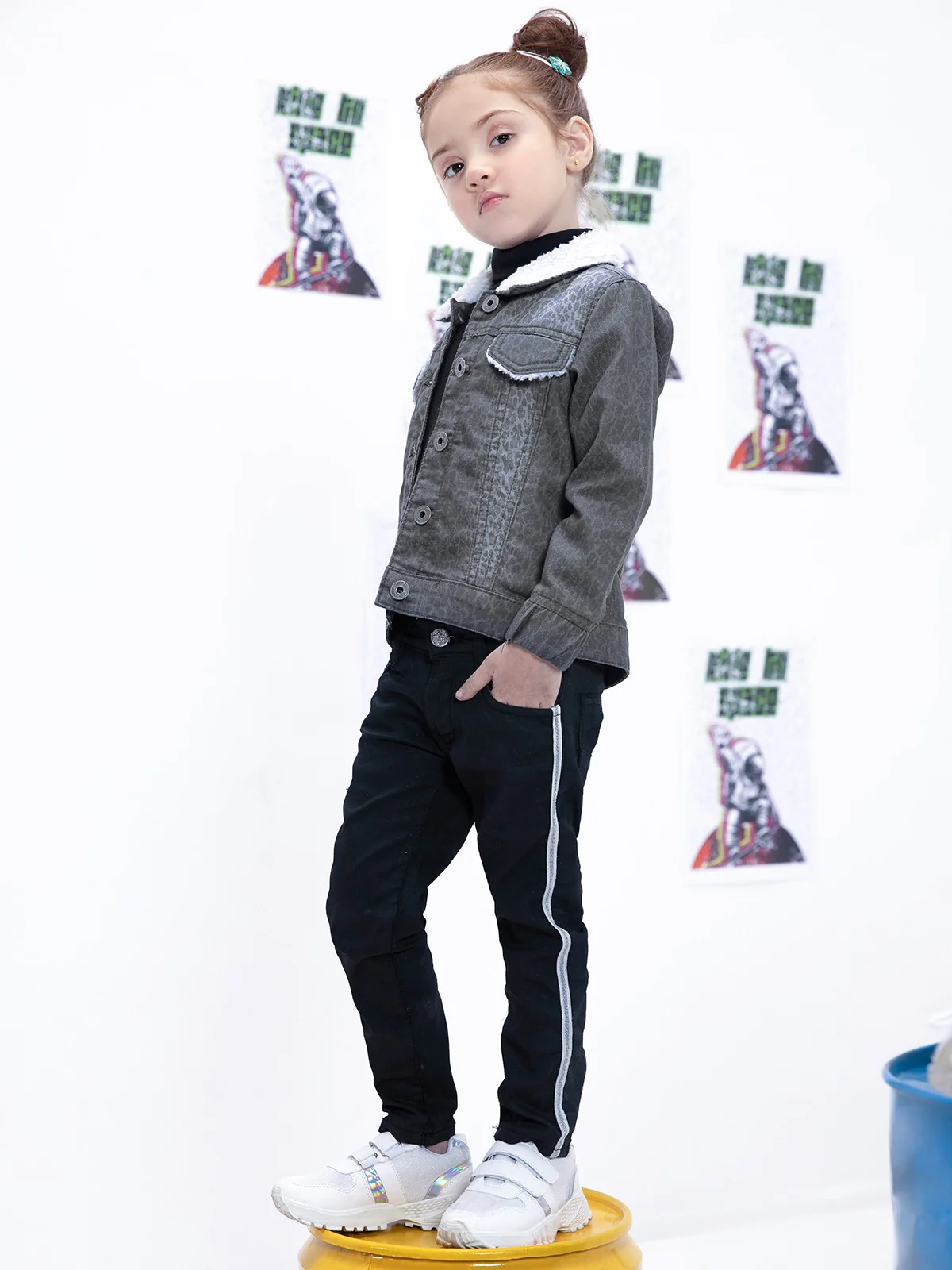 Girl's Light Grey Jacket - EGTJD21-001 - Image 6