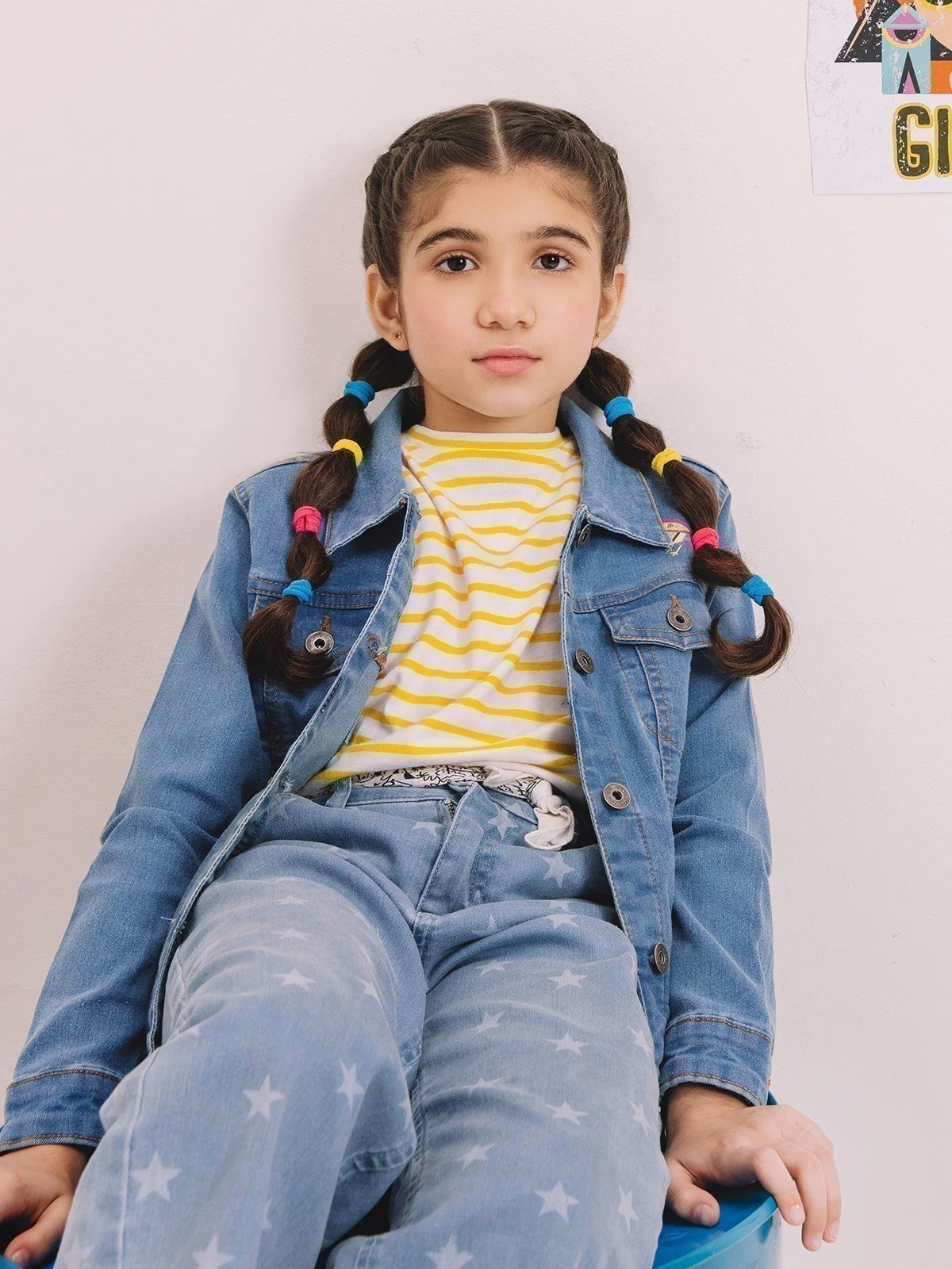 Girl's Powder Blue Jacket - EGTJD21-005 - Image 2