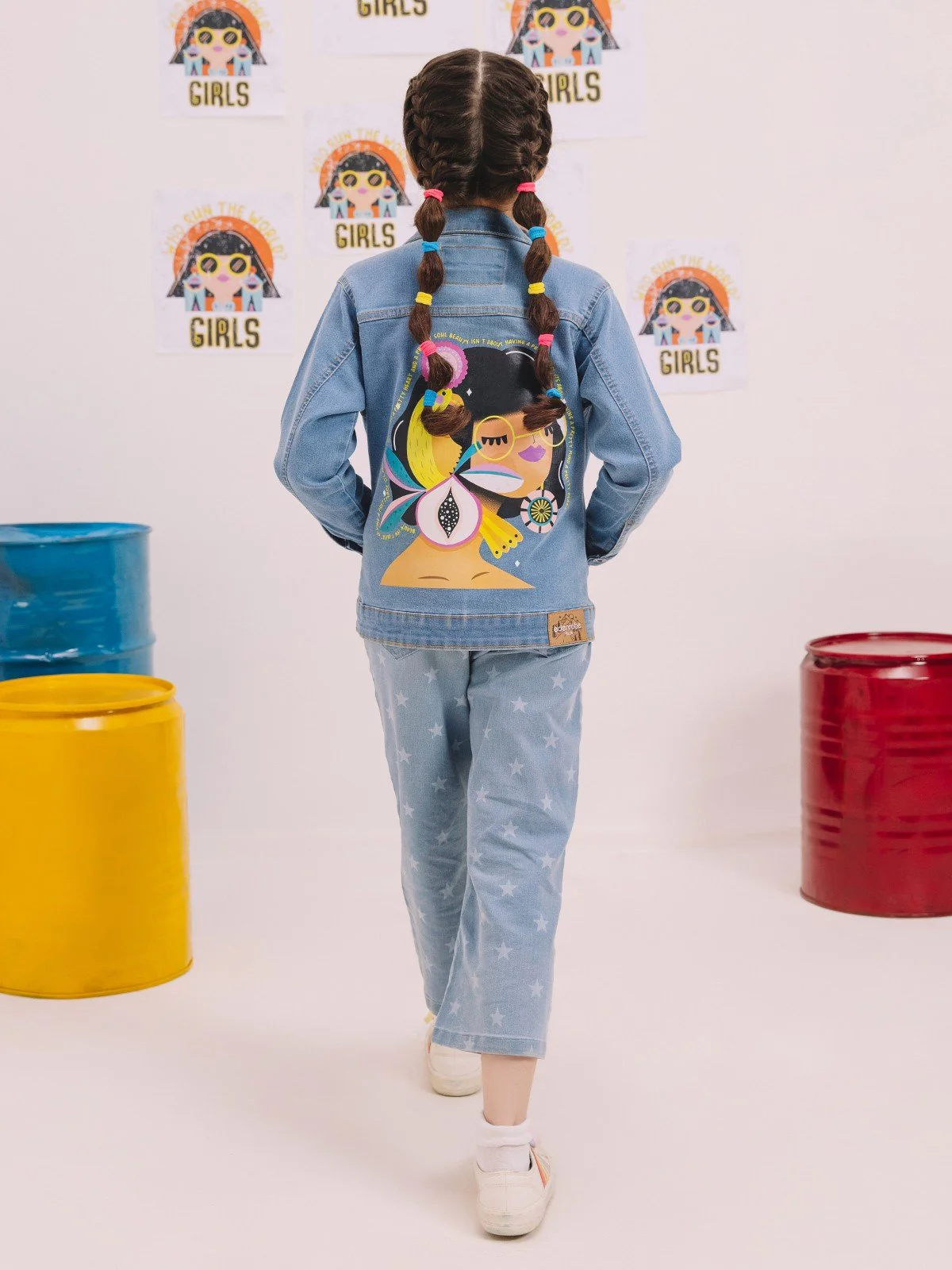 Girl's Powder Blue Jacket - EGTJD21-005 - Image 4