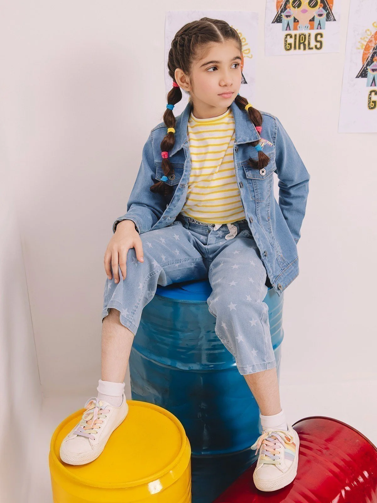 Girl's Powder Blue Jacket - EGTJD21-005 - Image 5