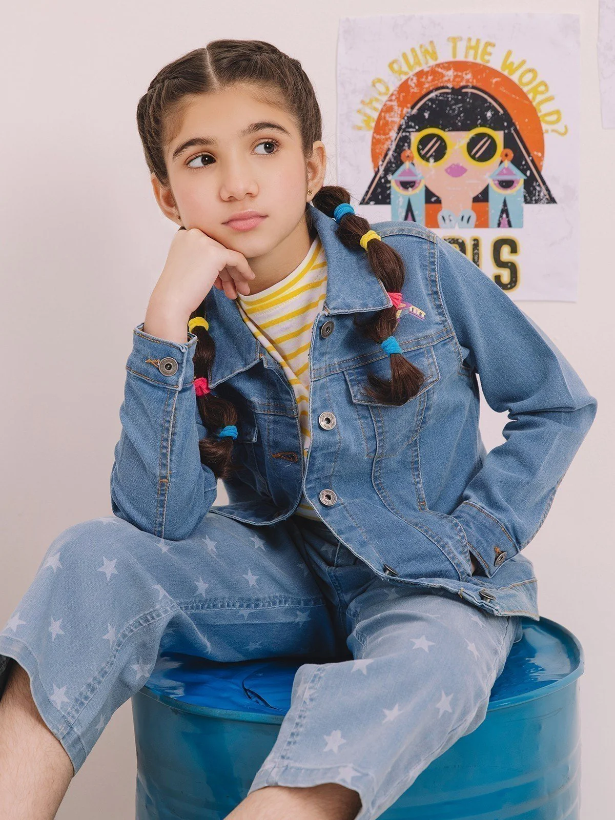 Girl's Powder Blue Jacket - EGTJD21-005 - Image 6