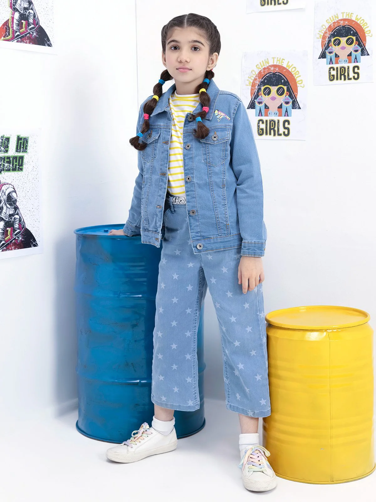Girl's Powder Blue Jacket - EGTJD21-005 - Image 7