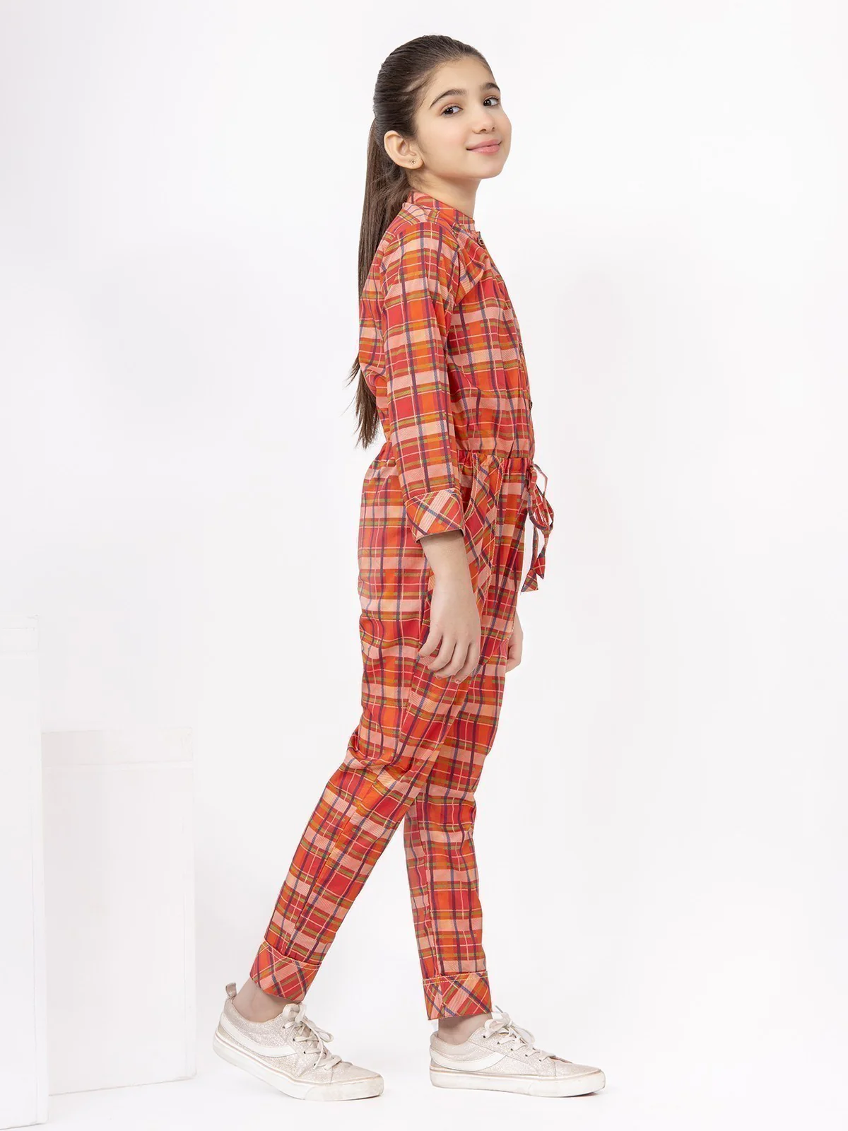 Girl's Dark Peach Jumpsuit - EGTJS21-003 - Image 3