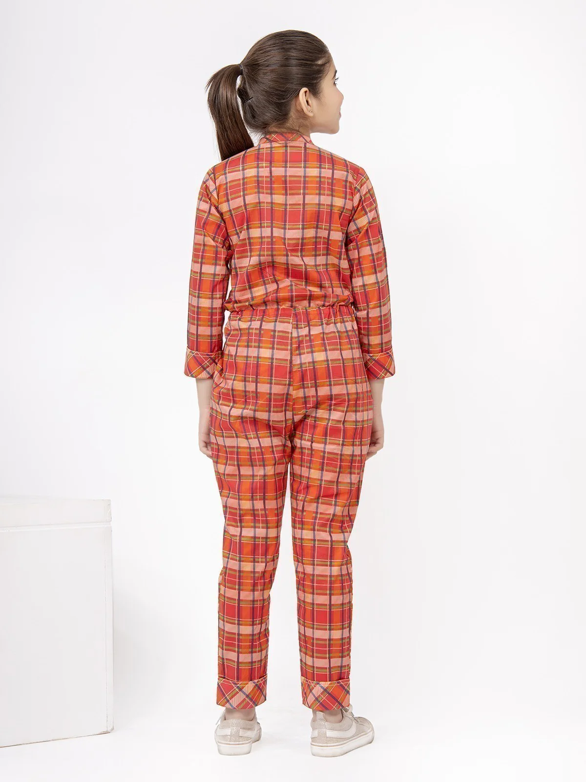 Girl's Dark Peach Jumpsuit - EGTJS21-003 - Image 7