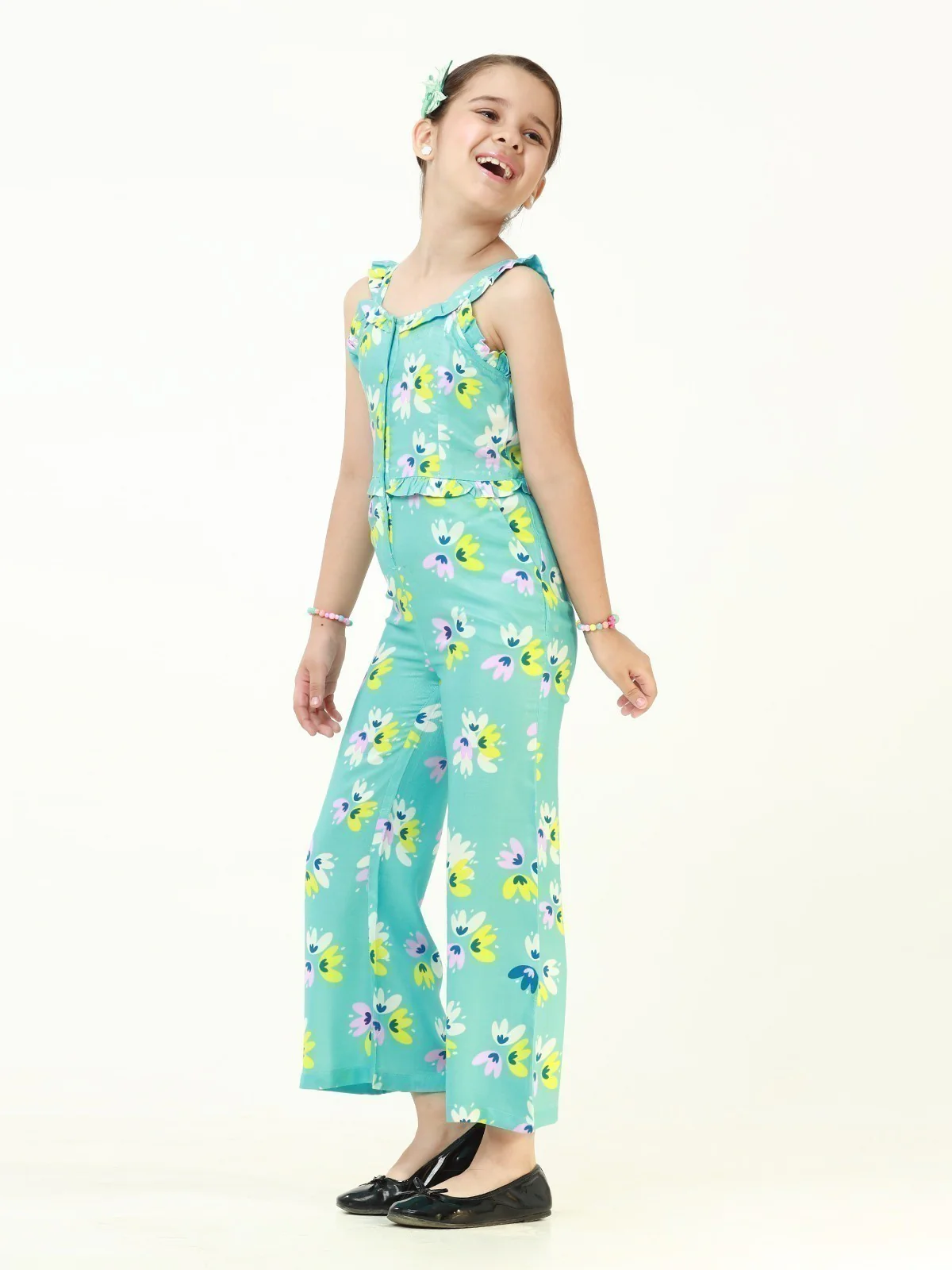 Girl's Sky Blue Jumpsuit - EGTJSW22-004 - Image 2