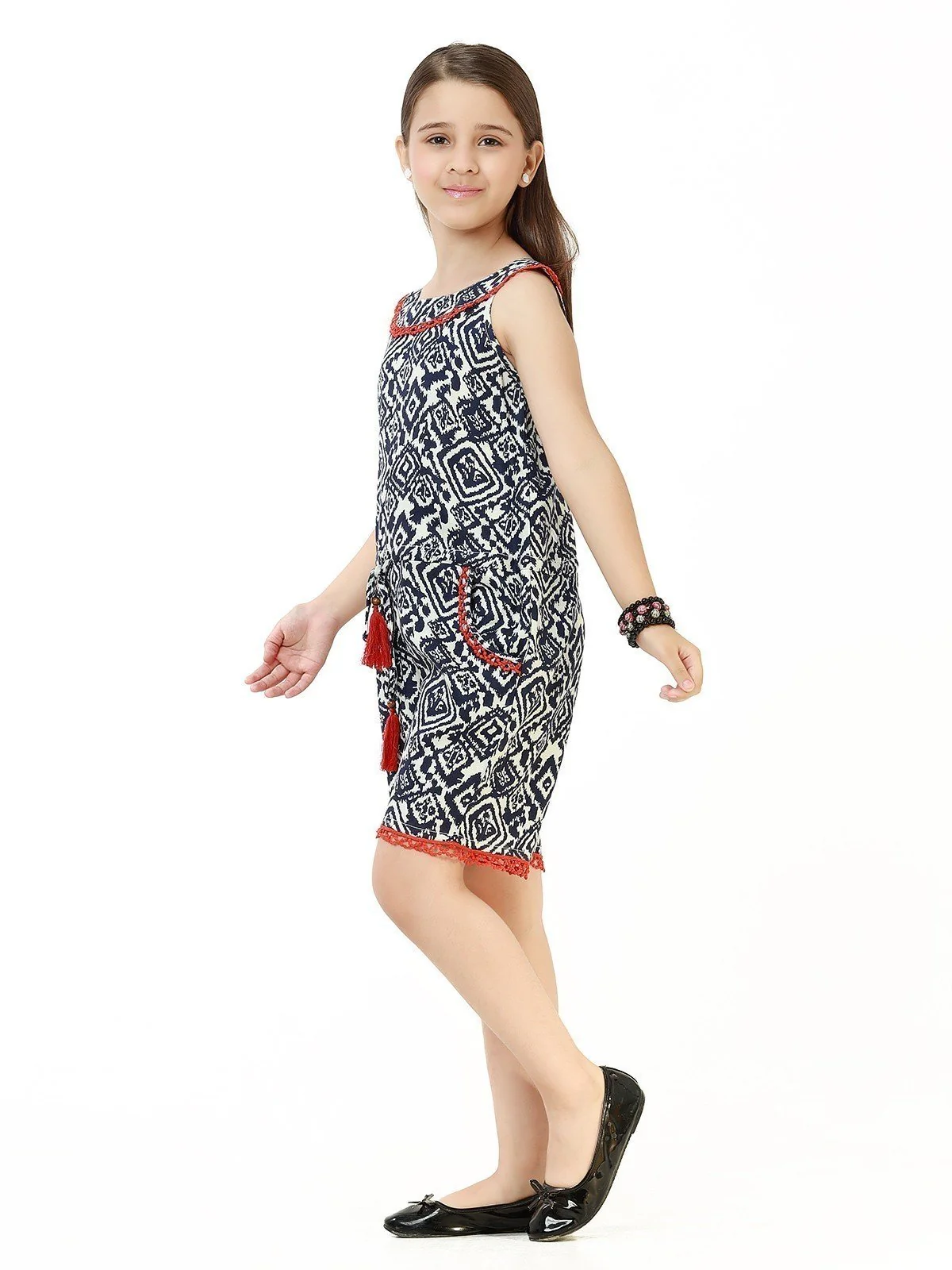 Girl's Blue & White Jumpsuit - EGTJSW22-006 - Image 2