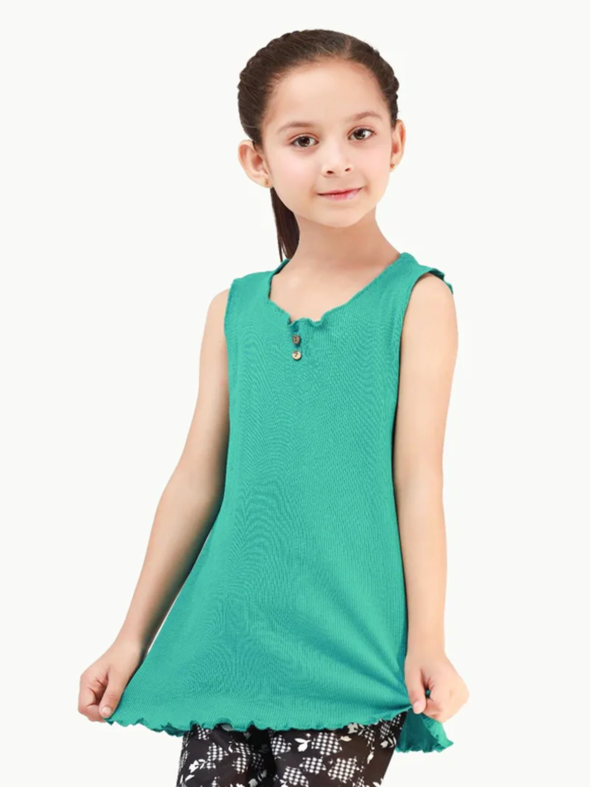 Girl's Sea Green Top - EGTK20-005 - Image 2